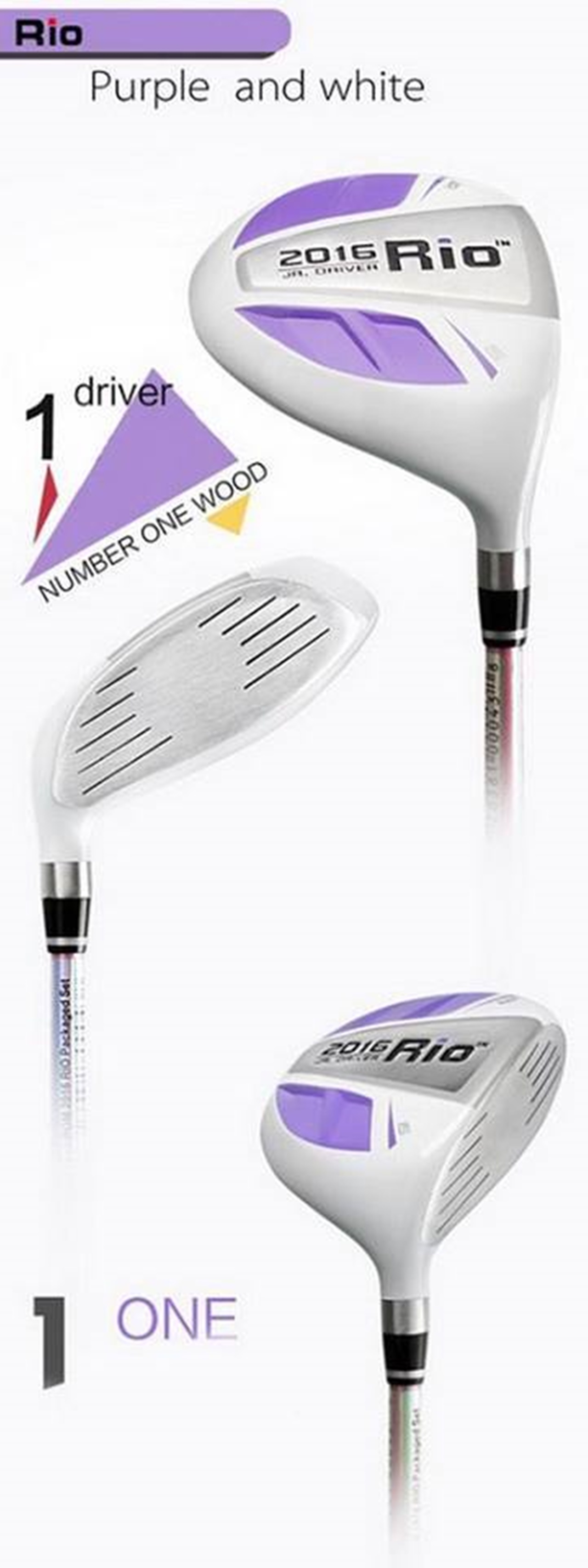 ไม้กอล์ฟเด็กครบชุด PGM RIO2016 GIRL JRTG004 ถุงชมพู