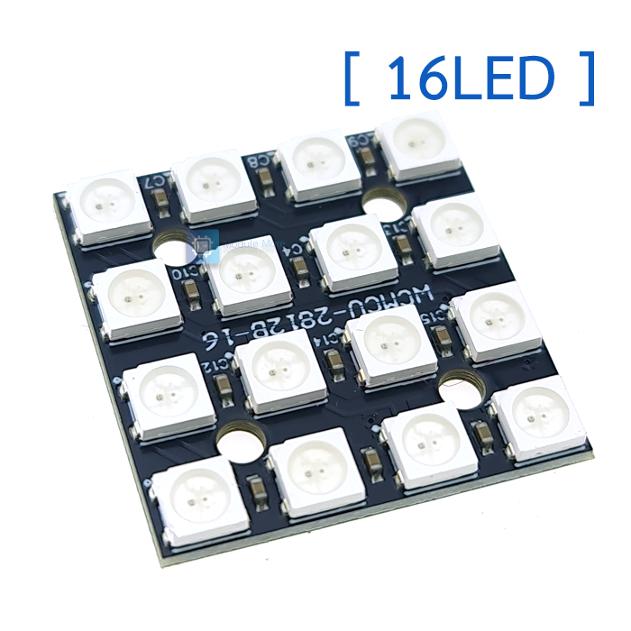 NeoPixel Matrix 5V WS2812 5050 RGB LED built-in full-color drive lights [4bit/16bit/25bit/64bit]