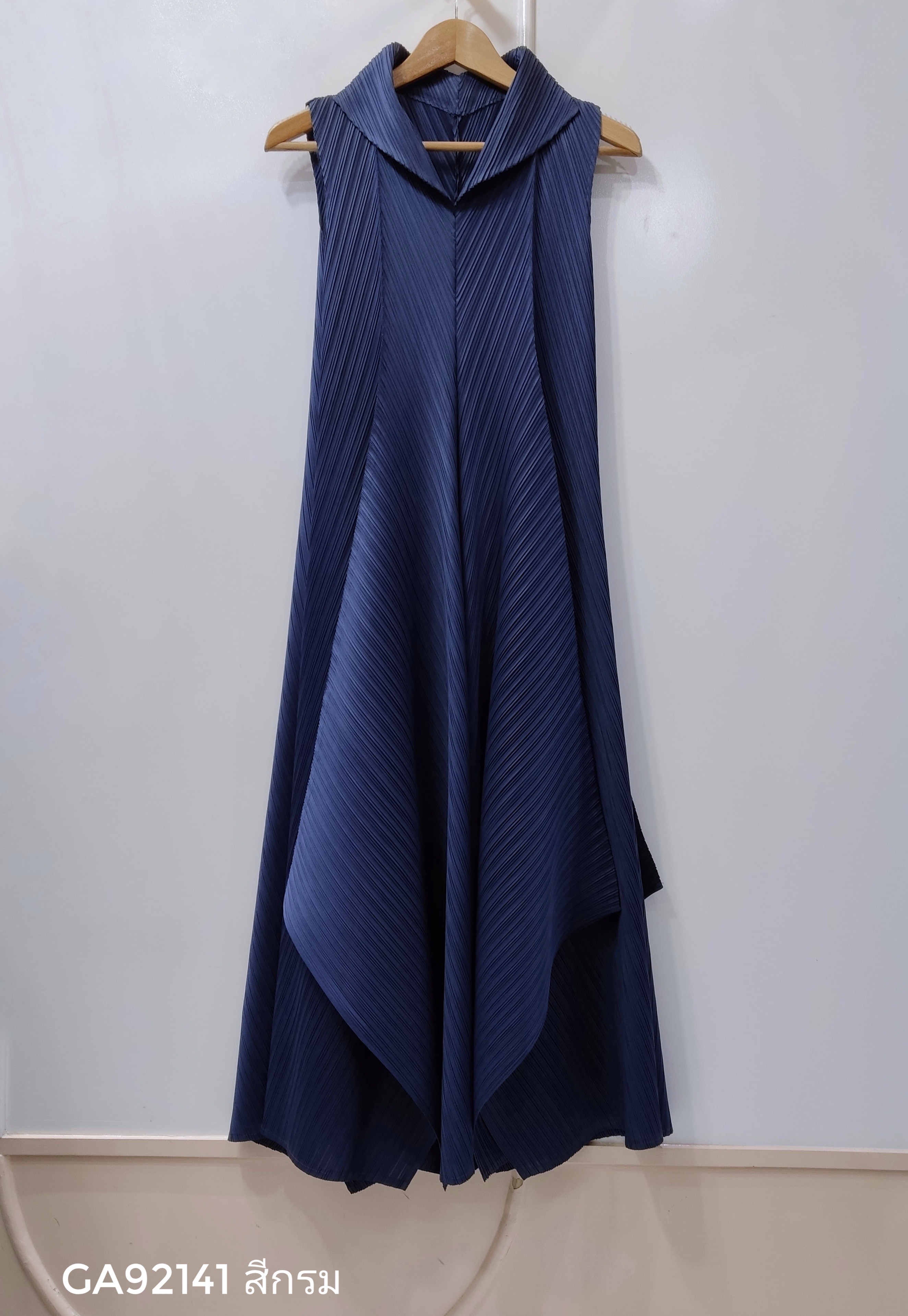 2MUAY รุ่น GA92141เดรสอัดพลีท SLEEVELESS ASYMMETRIC PLEATED DRESS 5 สี FREE SIZE