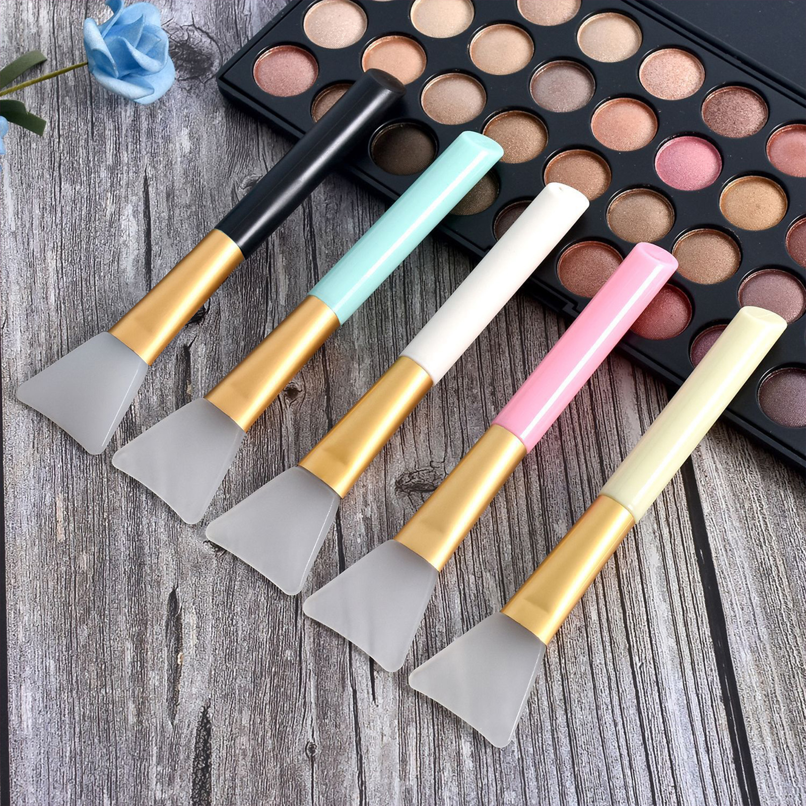 แปรงทาครีม ซิลิโคน สปา โคลนมาร์คหน้า ซิลิโคนอ่อนนุ่ม ยืดหยุ่น ทาครีมได้ทั่วถึง ใช้ตักแบ่ง ปาด ครีมบำรุงผิว