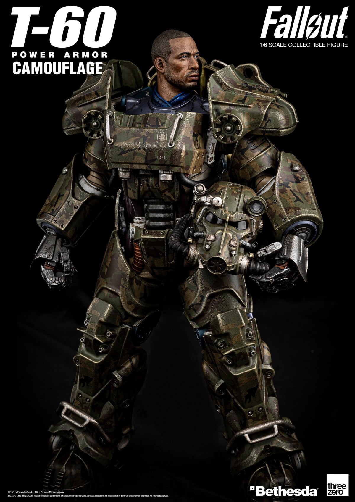 [สั่งจอง]ThreeZero 3Z0178 1/6 : Fallout - T‐60 Camouflage Power Armor