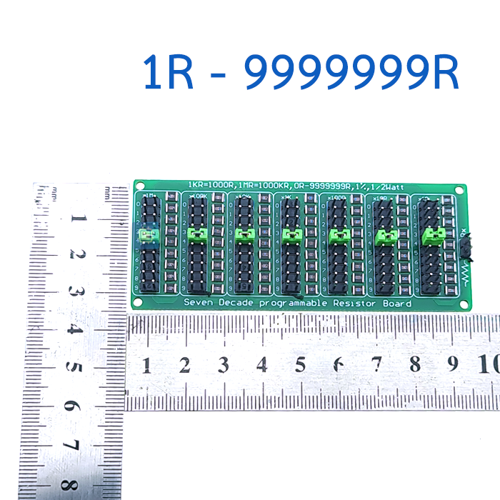 0.1R / 1R-9999999R Programmable Resistor Board Eight-segment 1R Accuracy