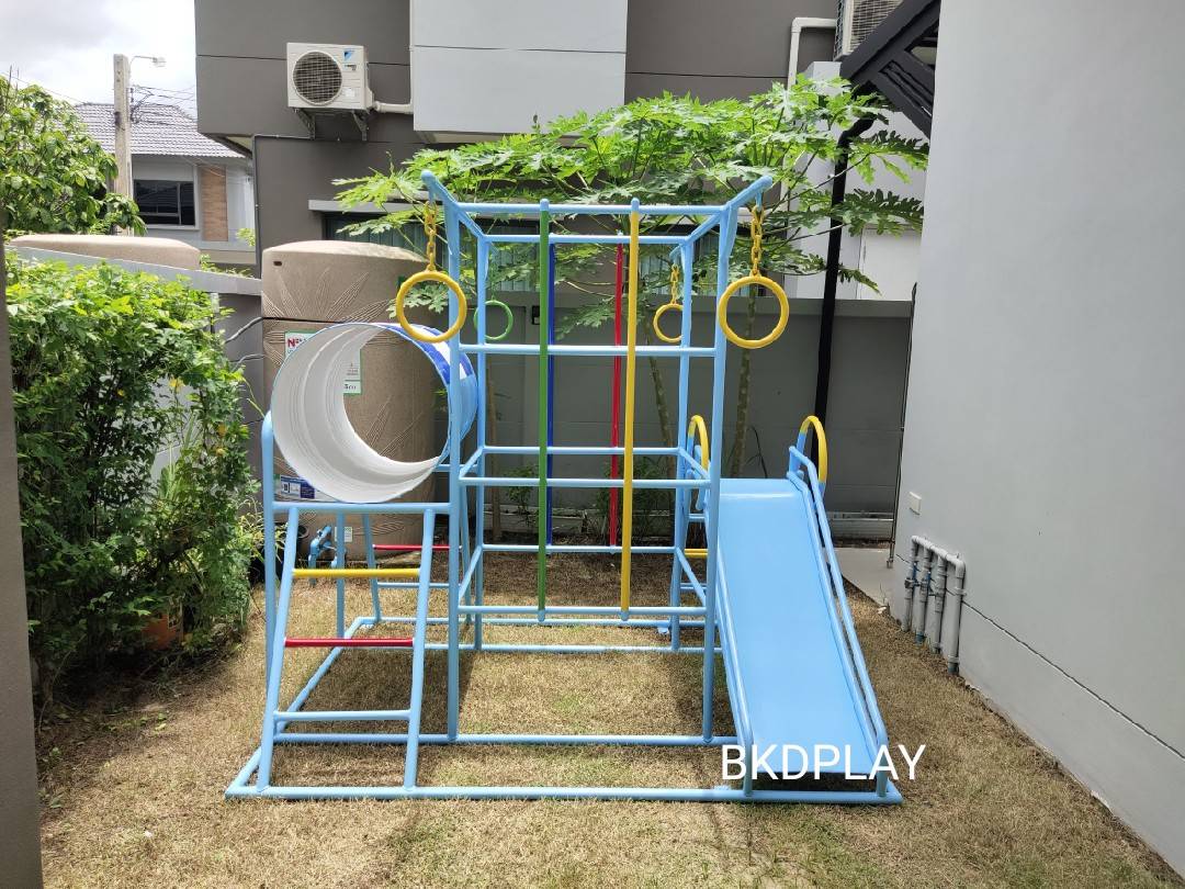 ชุดรวมA เครื่องเล่นสนามกลางแจ้ง เครื่องเล่นสนามเหล็ก ประกอบด้วยสไลเดอร์ชิงช้าปีนป่ายบาร์โหน อุโมงค์ลอด OutdoorPlayground,ผลิตเครื่องเล่นสนาม,สนามเด็กเล่น,เครื่องเล่นงบสพฐ.ประชารัฐ ราคาโรงงาน