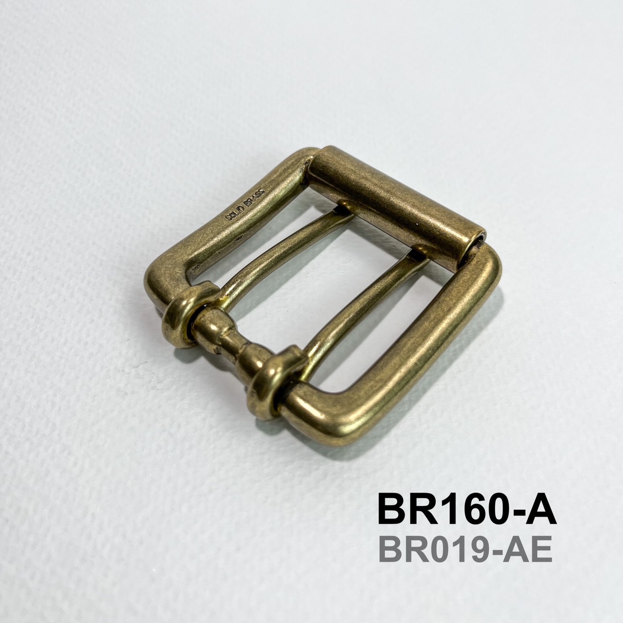 ฺBR160-A หัวเข็มขัดทองเหลืองทำผิวสนิม ขนาด 38มิลหรือ 1.5นิ้ว ** ราคาต่อชิิ้น**