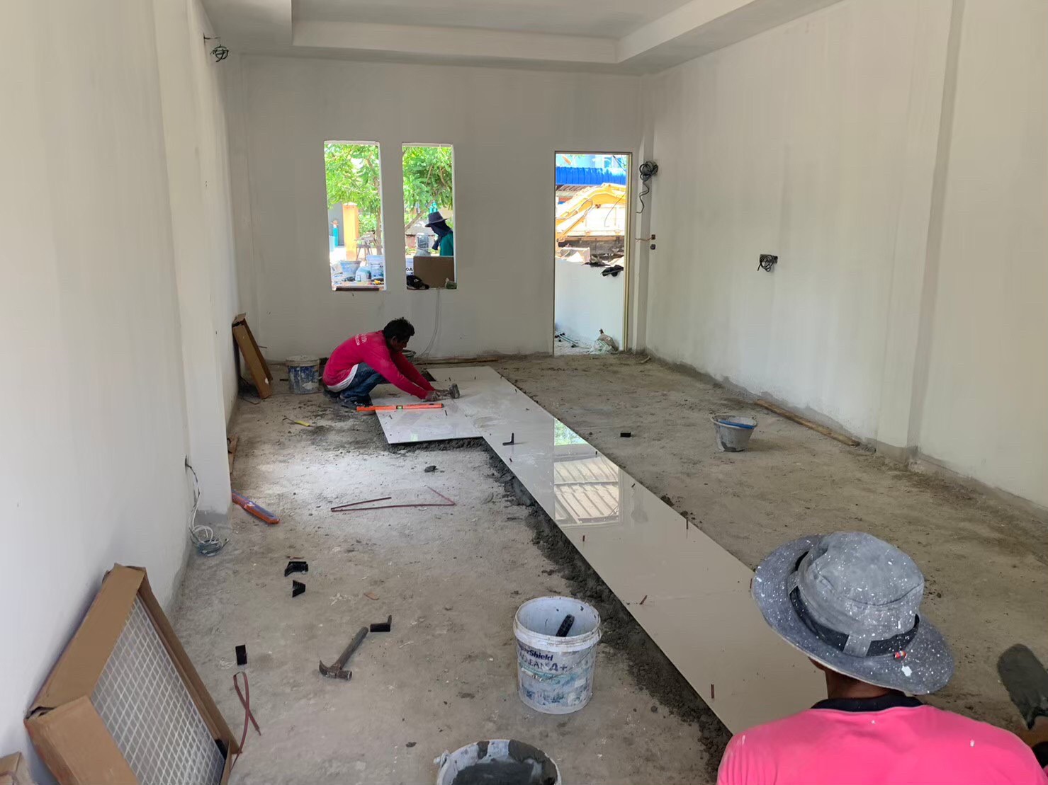 งานก่อสร้างห้องแถว จำนวน5ห้อง อ.บ้านโป่ง จ.ราชบุรี