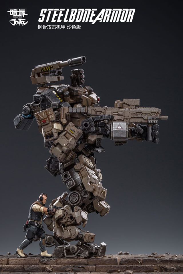 [สั่งจอง]หุ่นจักรกลกระดูกเหล็กทะเลทราย JOYTOY 51921012 1/25 Steel bone armour （Sand）