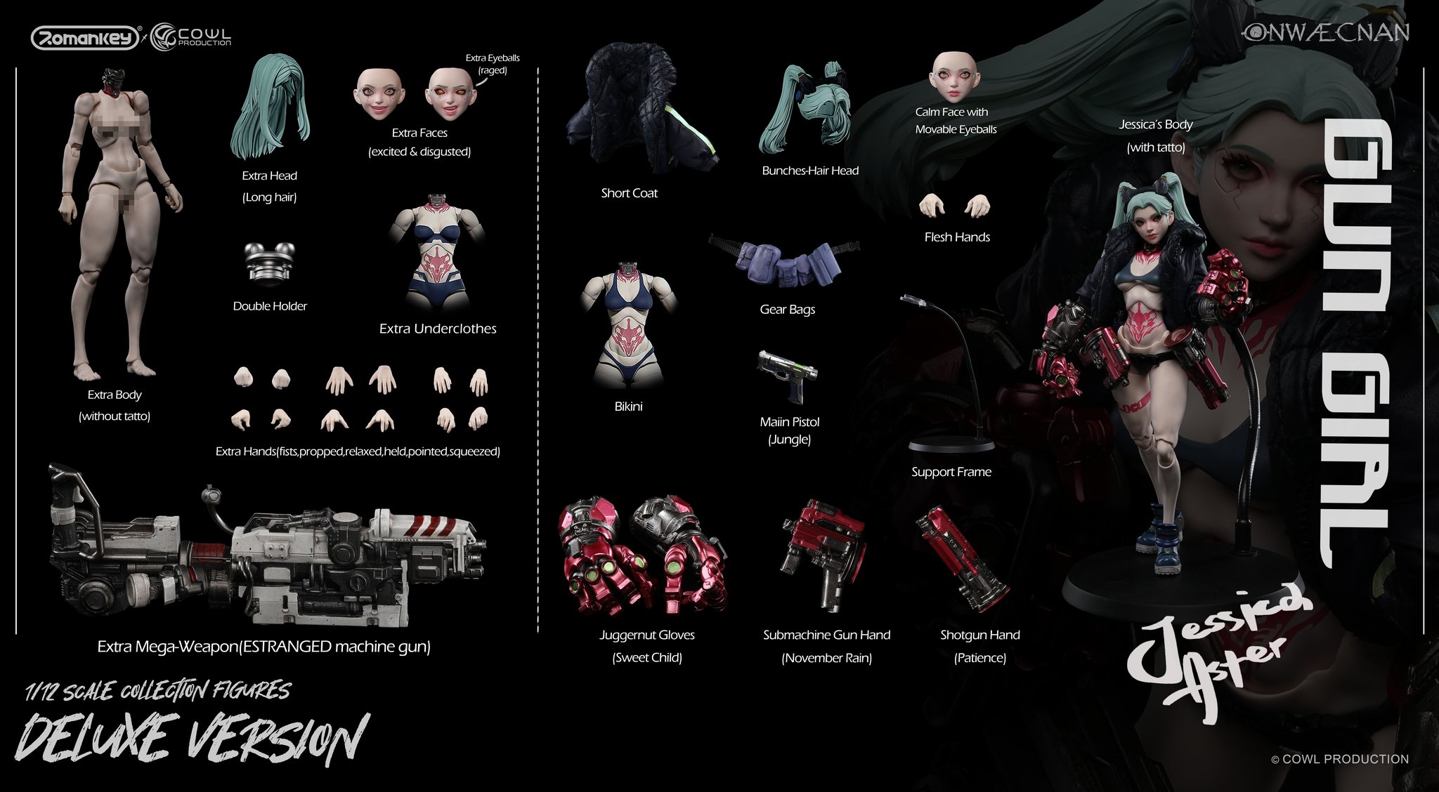 [สั่งจอง]Romankey 1/12 - Gun Girl Jessica Aster