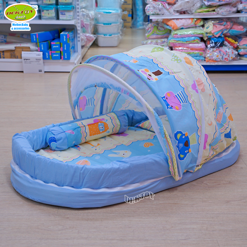 ที่นอนเด็ก+มุ้งครอบ มุ้ง เบาะที่นอน เเละขอบกั้น