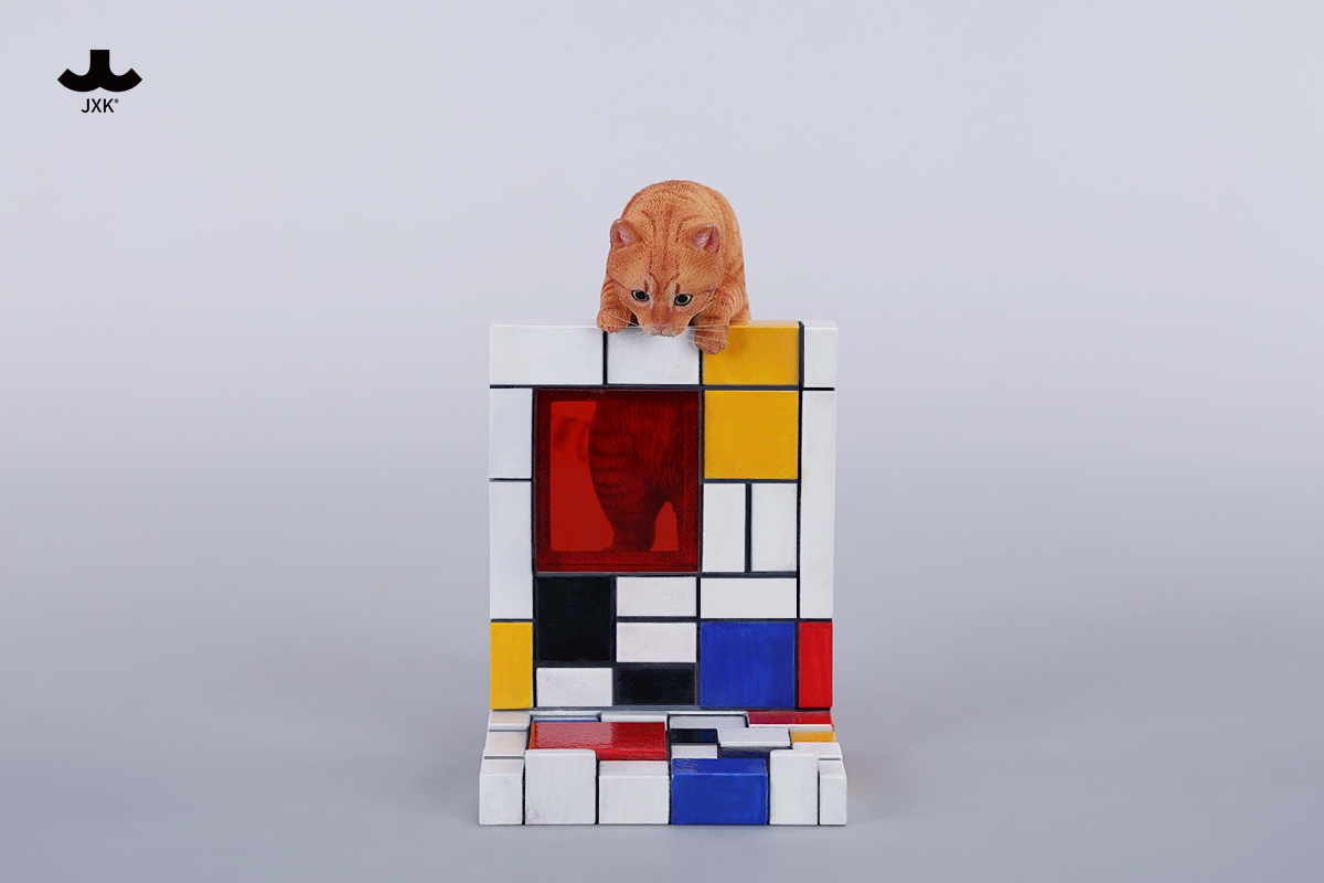 [สั่งจอง]JXK 1/6 : Mondrian Wall-Climbing Cat Statue