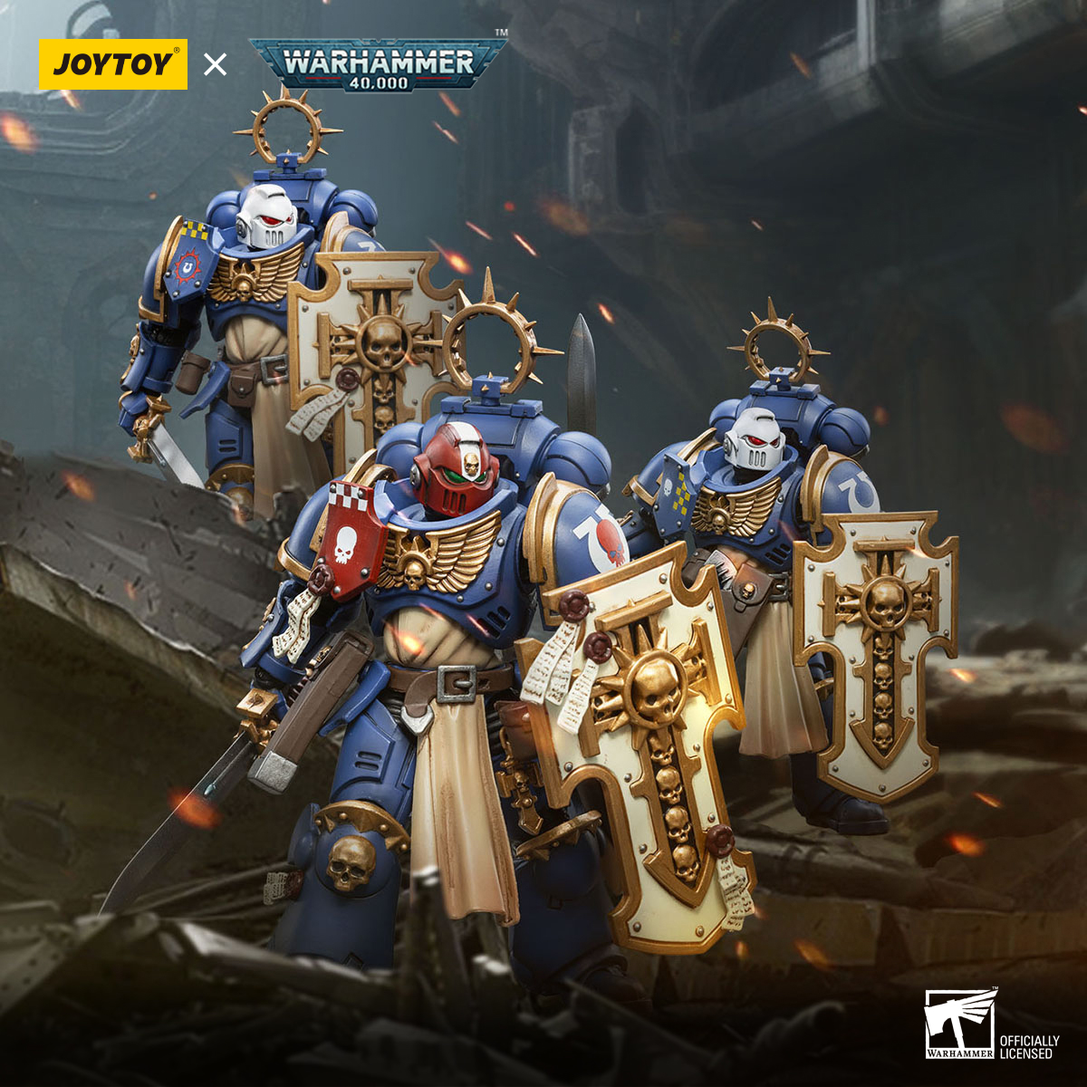 [สั่งจอง] Joytoy 1/18 Warhammer 40k : Ultramarines Bladeguard [Re-issue]