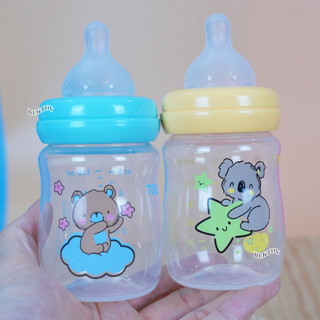 กว้าง จุกนมไม่ดูดไม่ไหล Toddy ทอดดี้ จุกนมสำหรับขวดคอกว้าง จุกนิ่มดูดง่าย แพ็ค2ชิ้น