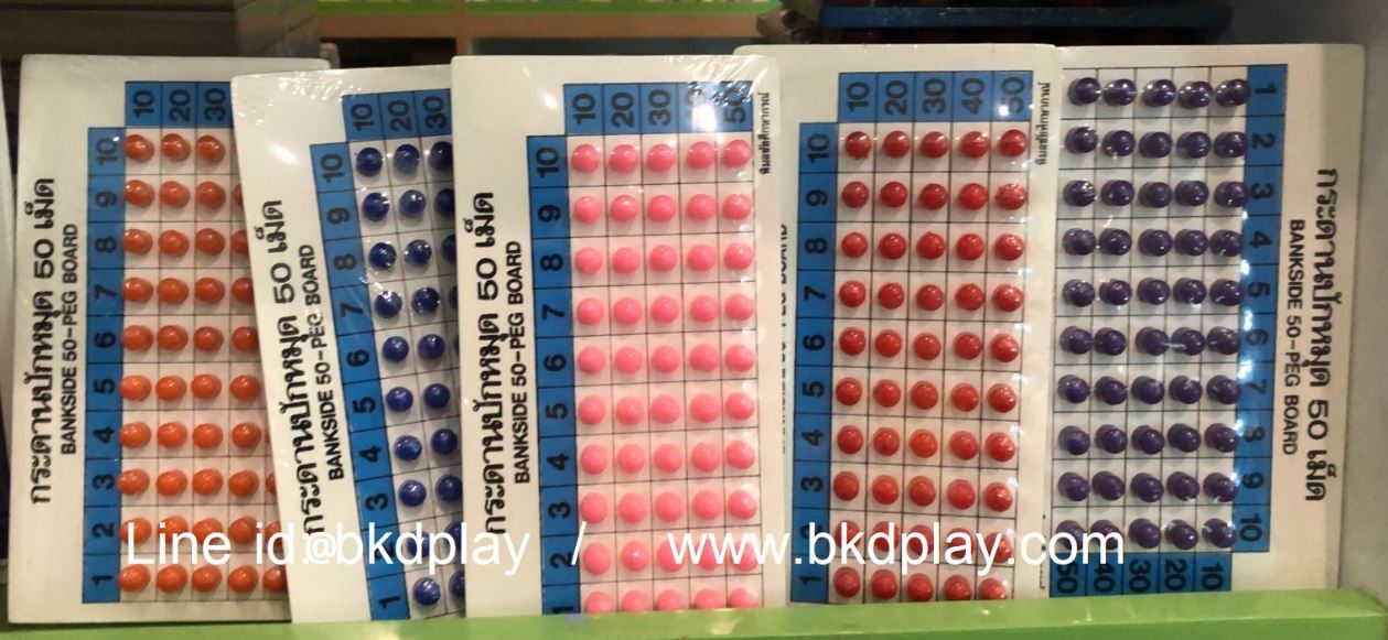 กระดาน ปักหมุด 50 เม็ด หมุดของเล่นเสริมพัฒนาการ,มอนเตสเซอรี่,ของเล่น สื่อการสอน