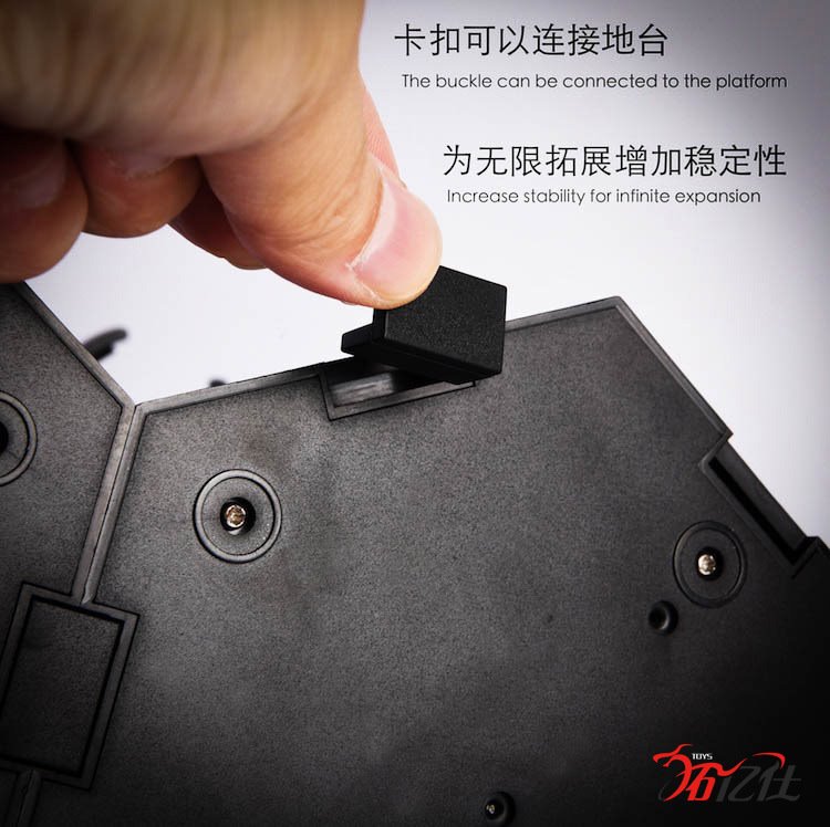 [สั่งจอง]JIAOU DOLL Snake Bone Universal Bracket Flexible Rod Display Stand (Black)