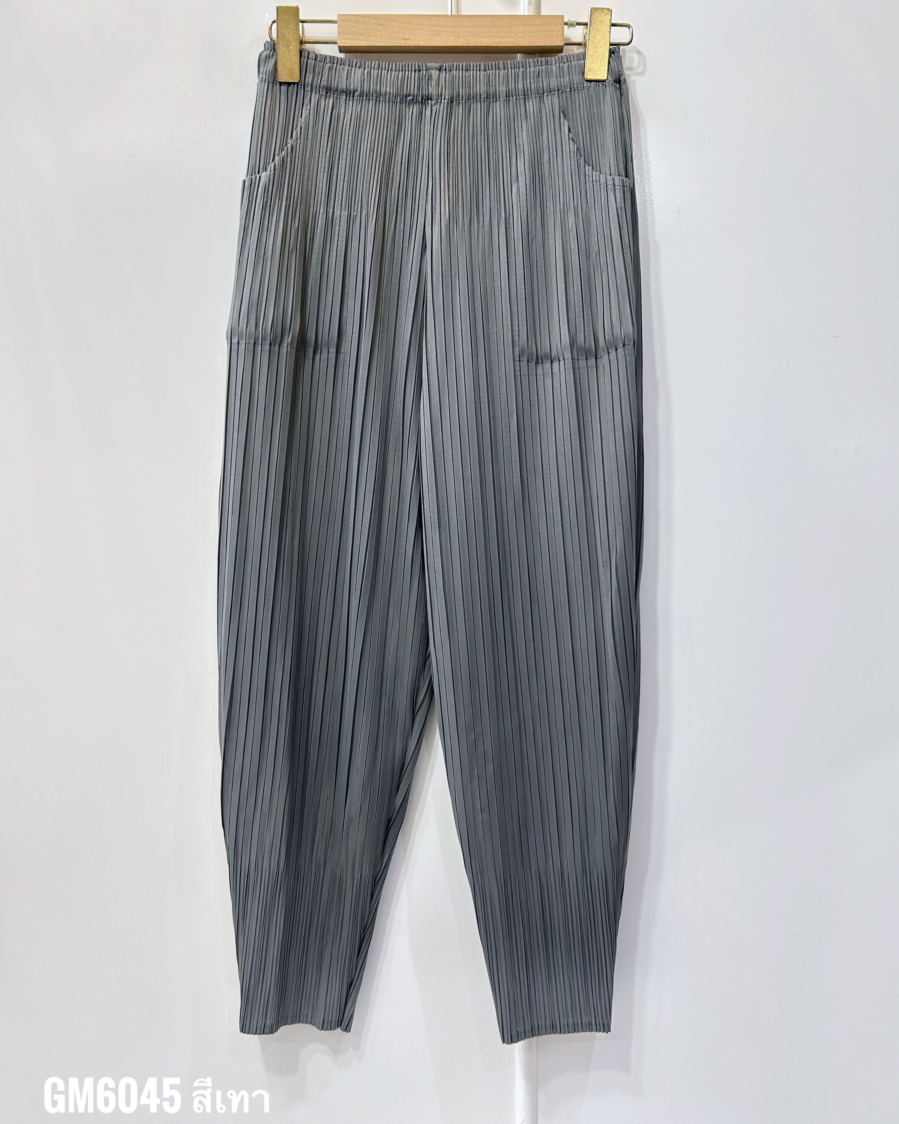 ยาว 34 นิ้ว 2MUAY รุ่น GM6045 กางเกงอัดพลีท FLUFFY PLEATED PANTS 31 สี FREE SIZE