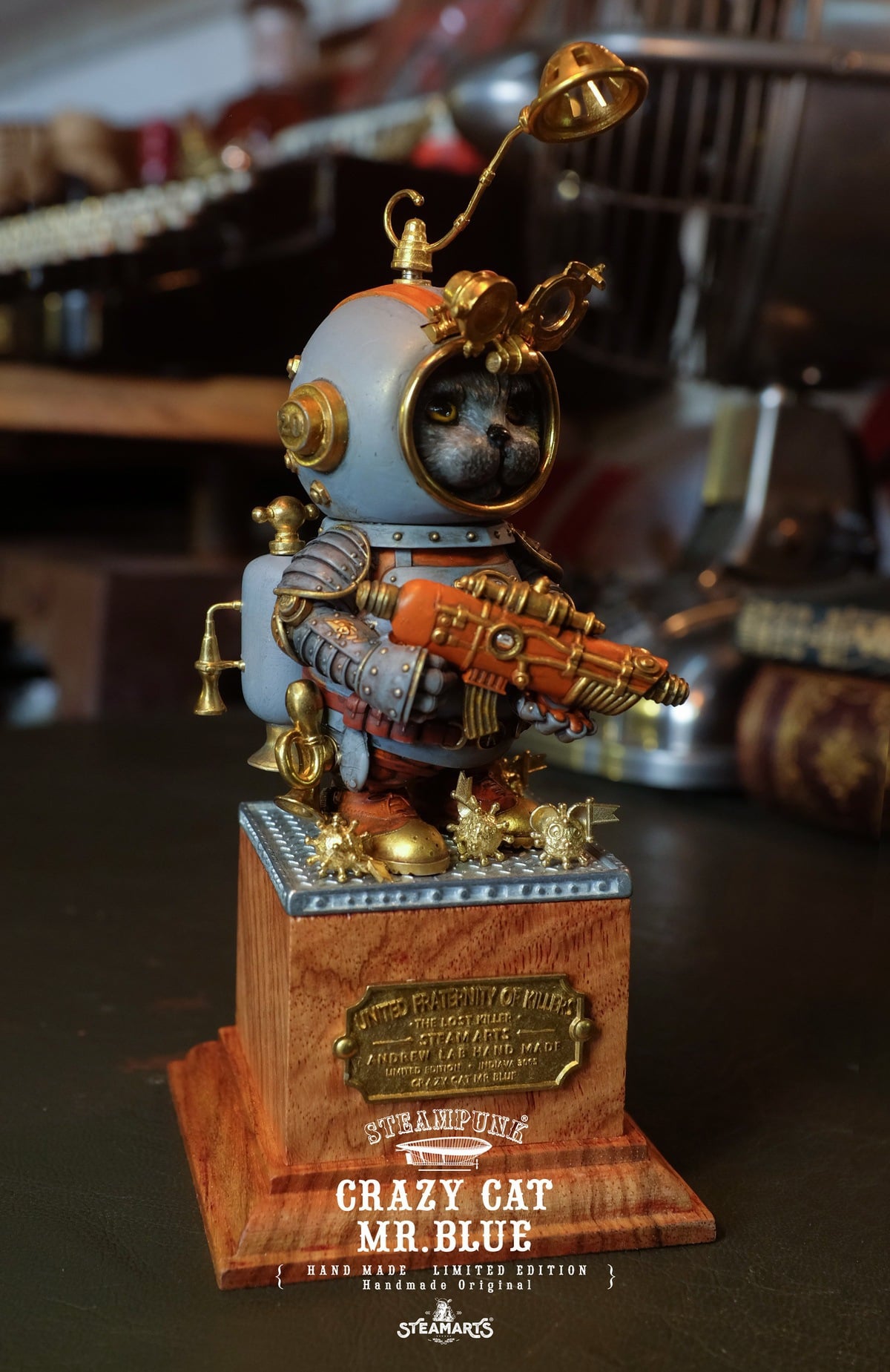 [สั่งจอง]STEAMARTS : CRAZY CAT MR.BLUE [Grey/Blue version]