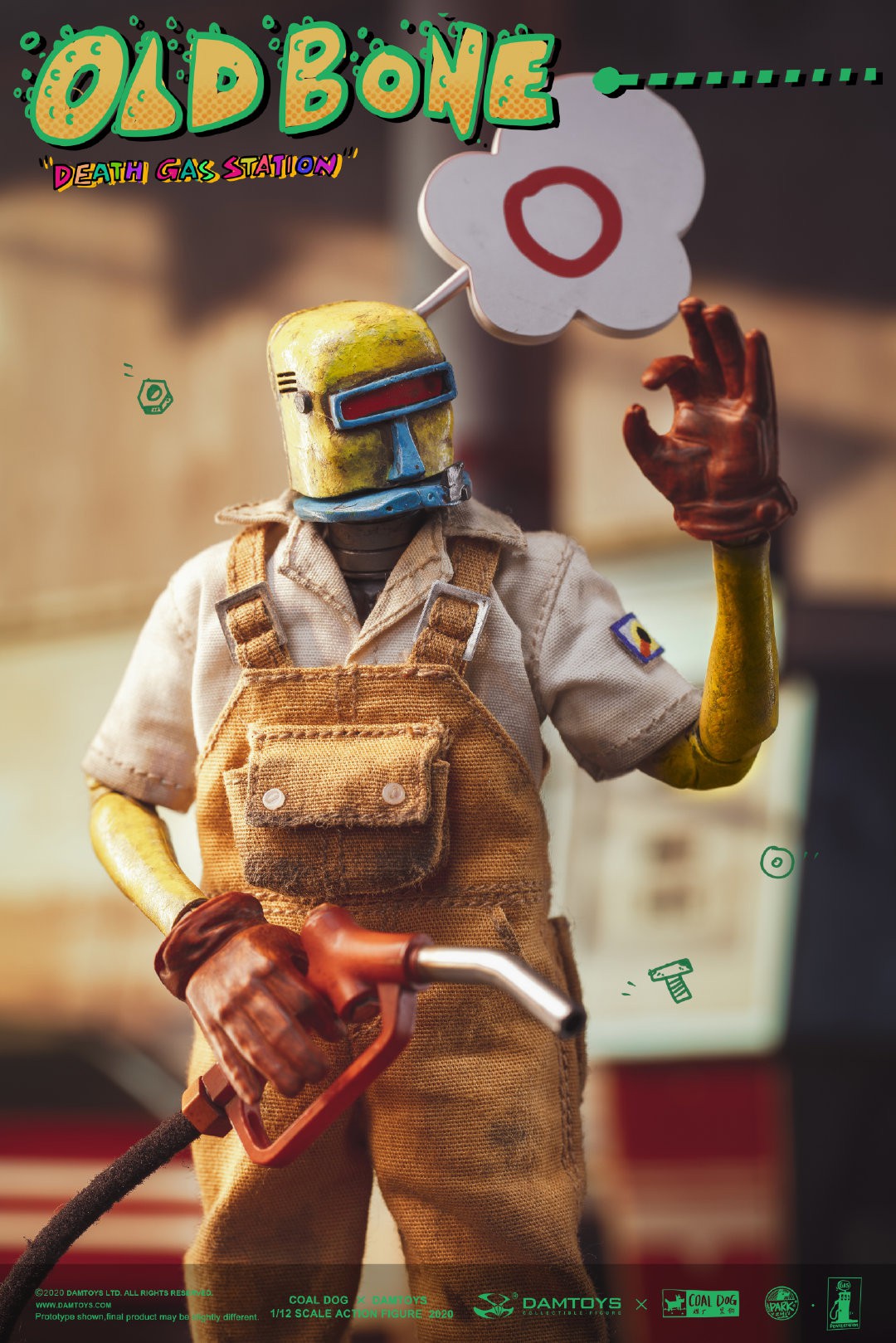 [สั่งจอง] Damtoys x Coal Dog PES021 1/12 scale Action Figure Death Gas Station series - OLD BONE