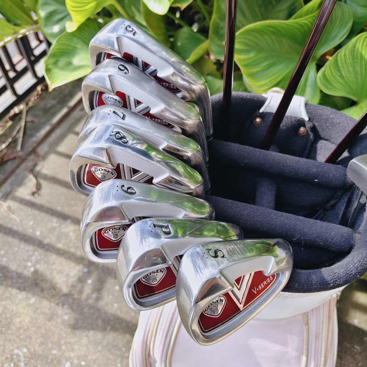 ไม้กอล์ฟสำหรับผู้หญิง FULLSET GOSEN JAPAN V-SERIES ชุดพรีเมี่ยมจากญี่ปุ่น 🔴 เบา ตีง่าย สวย