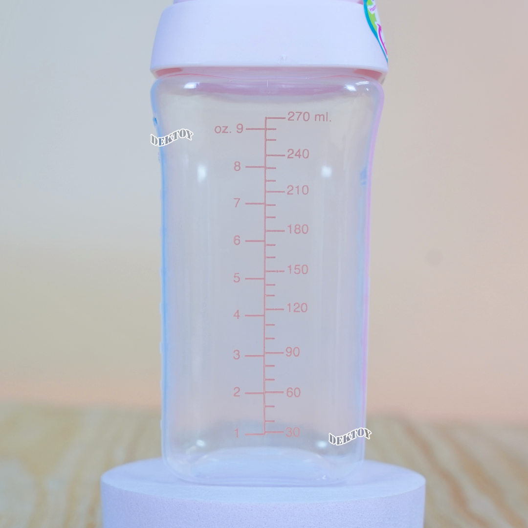 ขวดนมแอทตูน PP คอกว้าง ขนาด 5 และ 9 ออนซ์ มาพร้อมกับจุก หนา นุ่ม ไม่ดูดไม่ไหล