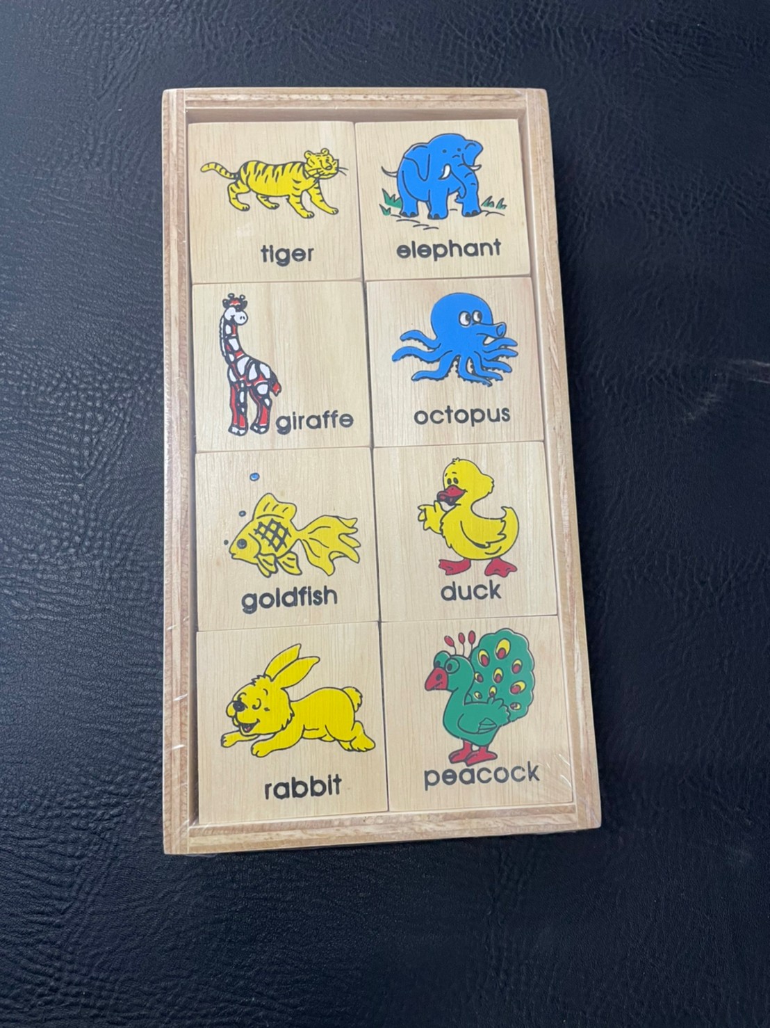 จับคู่ภาพสัตว์ 40ชิ้น ภาษาอังกฤษ, ของเล่นไม้, ของเล่นเสริมพัฒนาการ