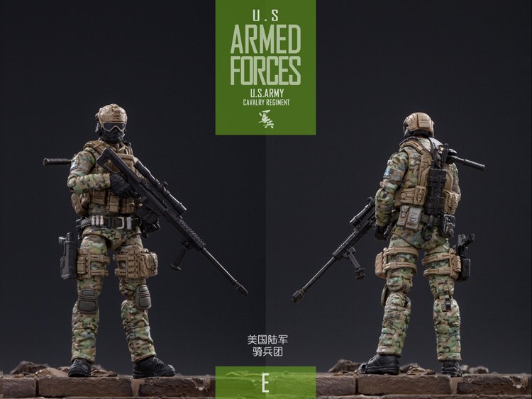 [สั่งจอง]JOYTOY：1/18 JTUS004 US Army Cavalry Regiment Set