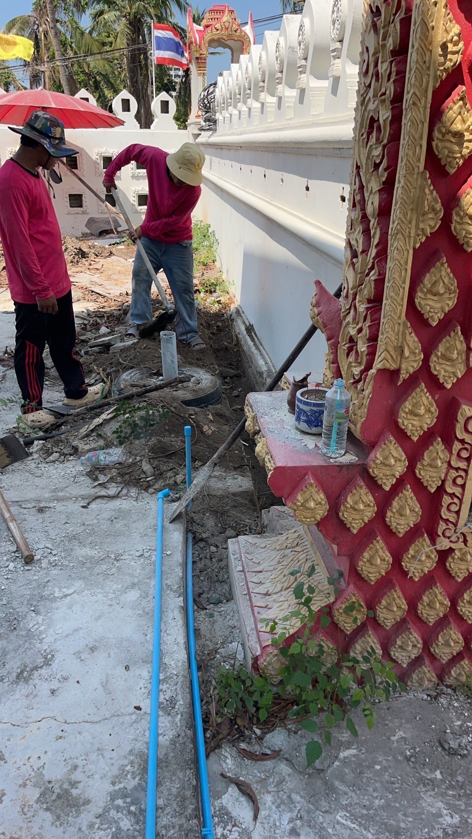 งานสร้างห้องน้ำ วัดบางแพรก จ.นนทบุรี