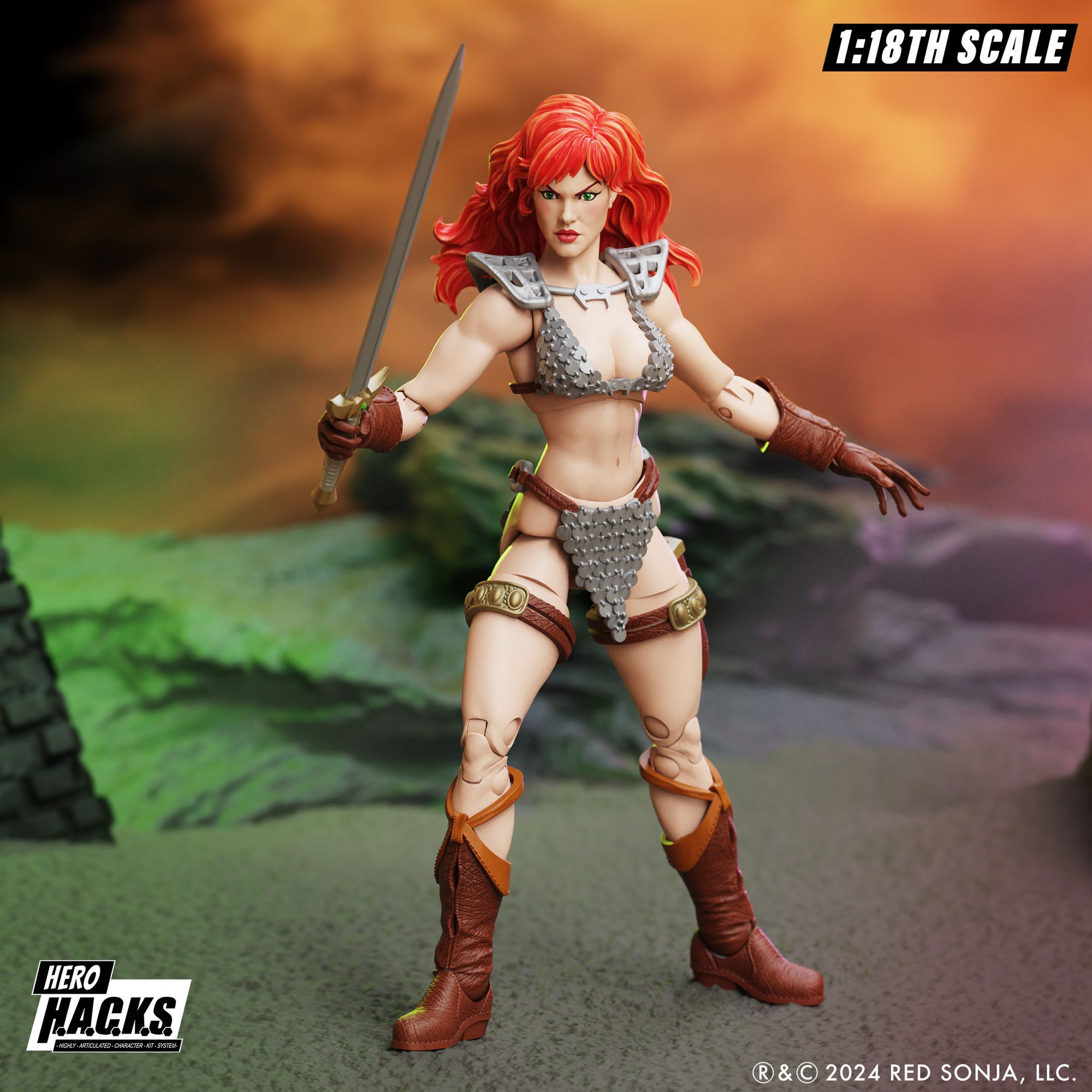 [สั่งจอง] BOSS FIGHT STUDIO H.A.C.K.S. 1/18 : Red Sonja