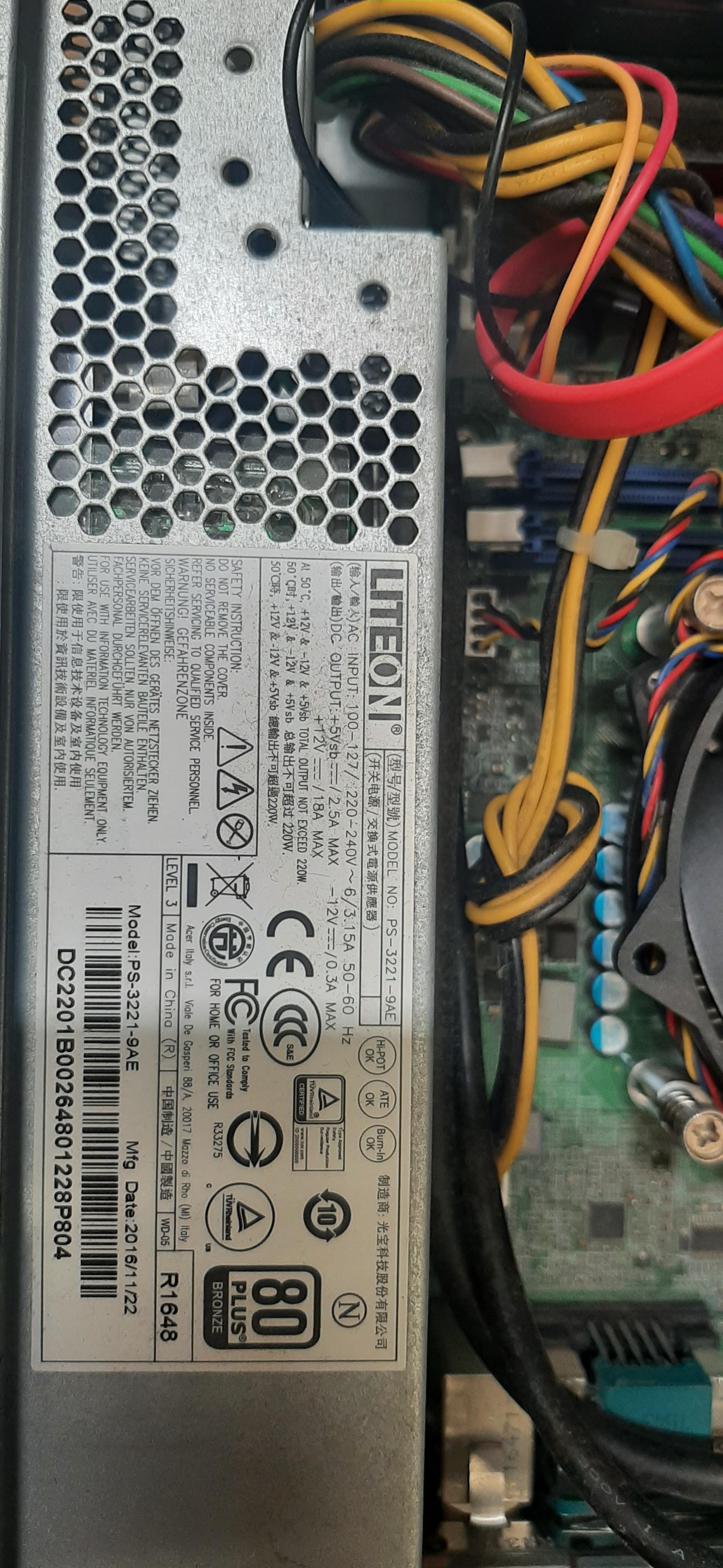 คอมพิวเตอร์ตั้งโต๊ะ ขนาดเล็ก PC มือสอง Acer Veriton X2640G (i3-6100T Ram8GB SSD240GB) มีประกันร้าน