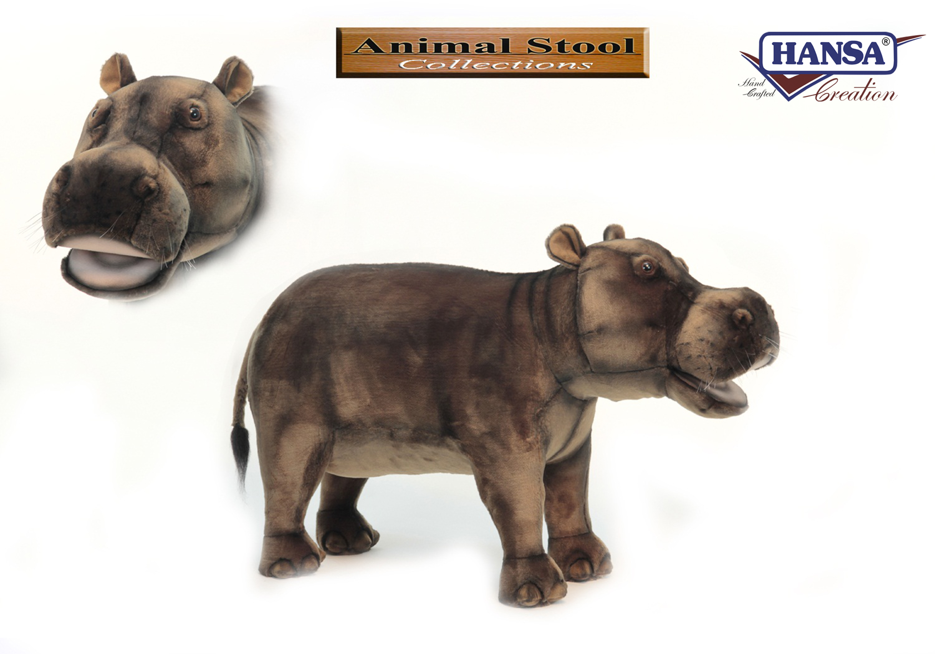 6082 Hippo Animal Seat 80 cm.L (สำหรับนั่ง)