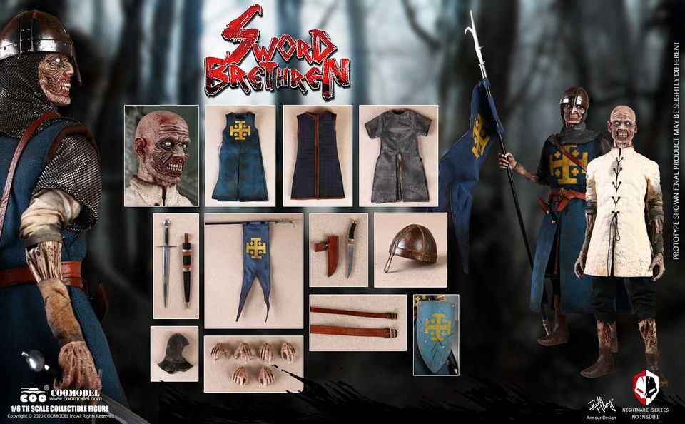 [สั่งจอง]COOMODEL 1/6 NS001 NIGHTMARE SEIRES (DIECAST ALLOY) - SWORD BRETHREN