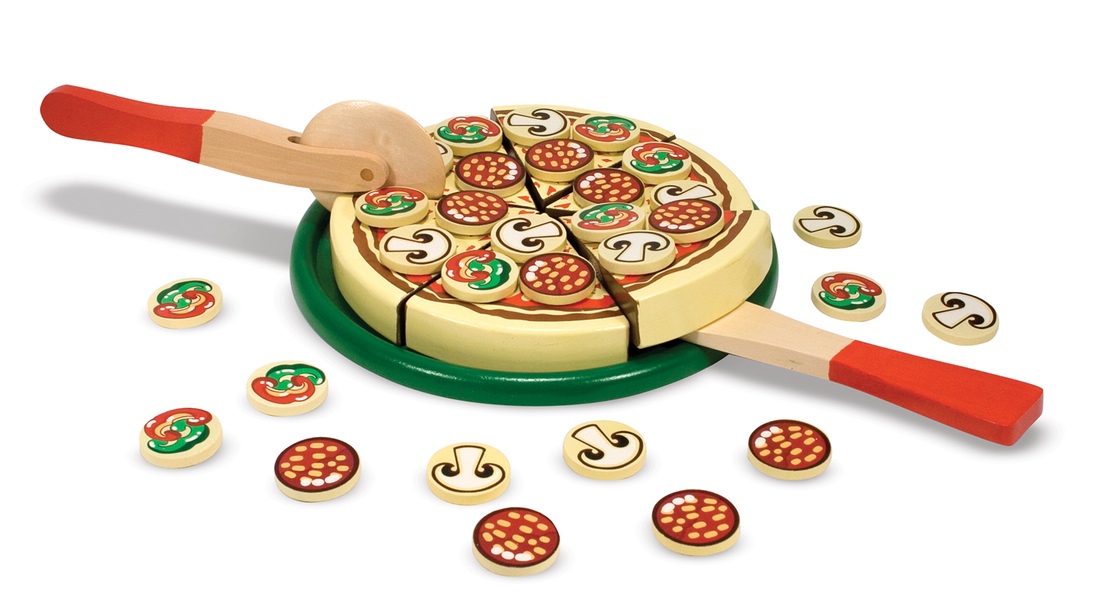 ชุดเล่นทำพิซซ่า ส่งเสริมการเล่นที่ใช้จินตนาการ Pizza Party Melissa&Doug, ของเล่นเสริมพัฒนาการ, ของเล่น