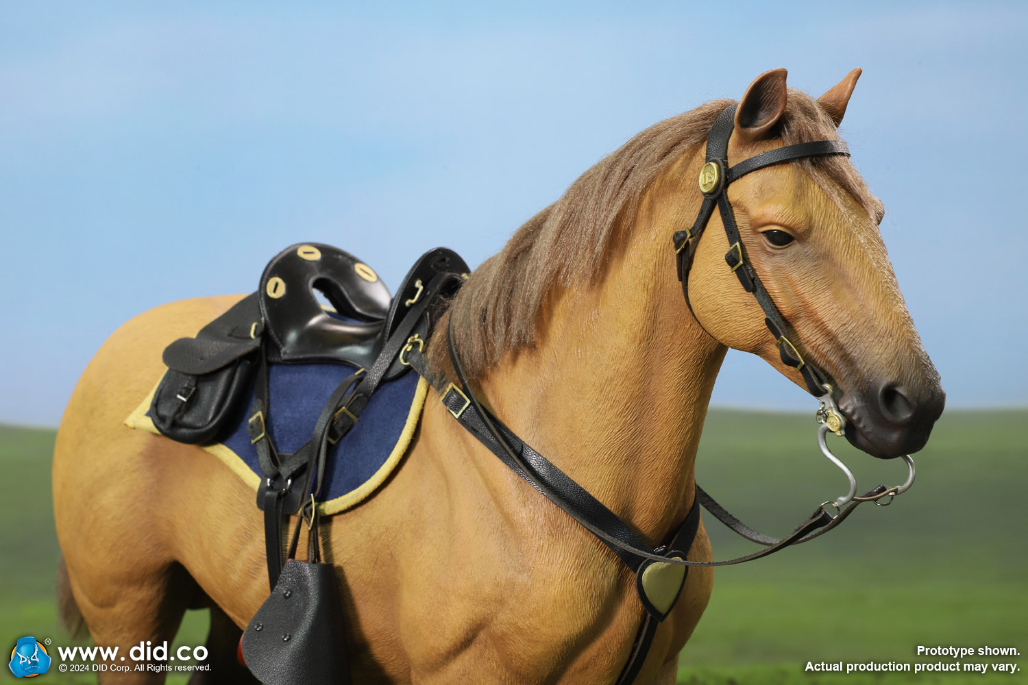 [สั่งจอง] DID E60076 1/6 : Civil War Brown War Horse (Standing)