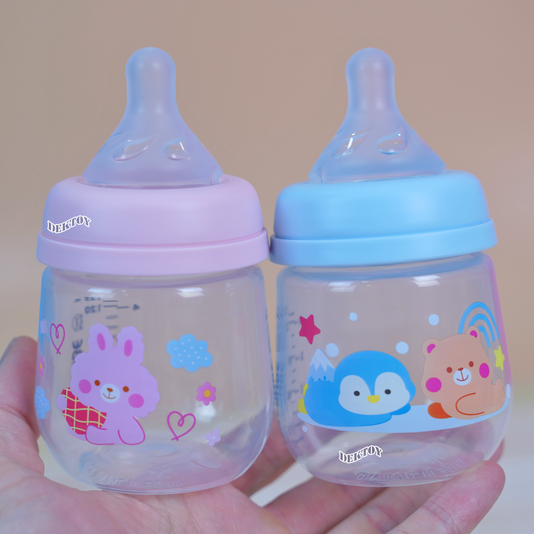 Nuebabe นูเบบ ขวดนมPPนูเบบคอกว้างรุ่นMellow พร้อมจุก Anticolic ไม่ดูดไม่ไหล 4ออนซ์/9ออนซ์