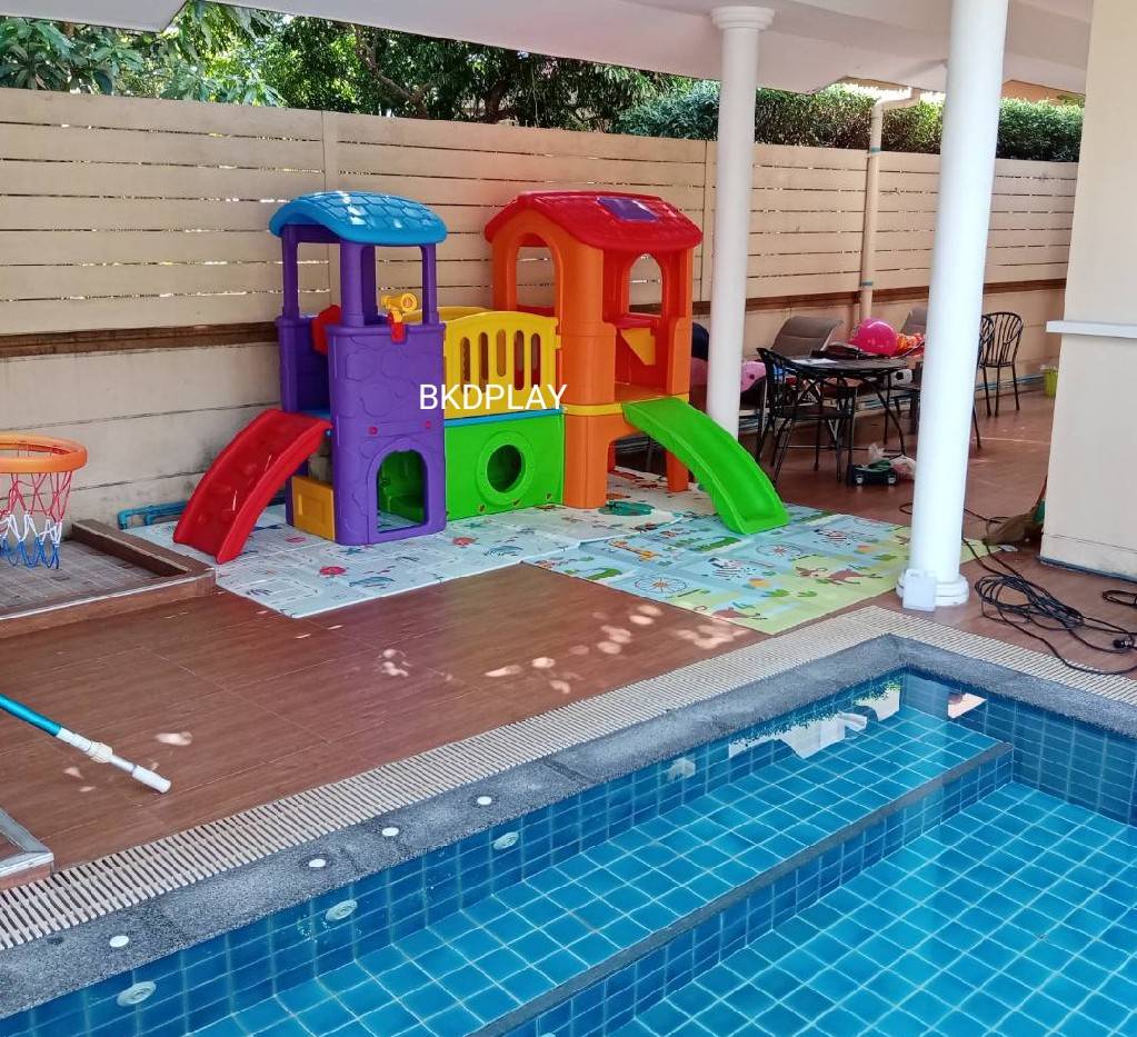 บ้านน้อย2ชั้นหลากสี บ้านสไลเดอร์ สไลเดอร์พร้อมปีนป่าย บ้านสไลเดอร์ของเล่น บ้านน้อยสองชั้น สไลเดอร์บ้าน,กระดานลื่น , เครื่องเล่นสนามในร่ม กลางแจ้ง kidszone พร้อมส่ง