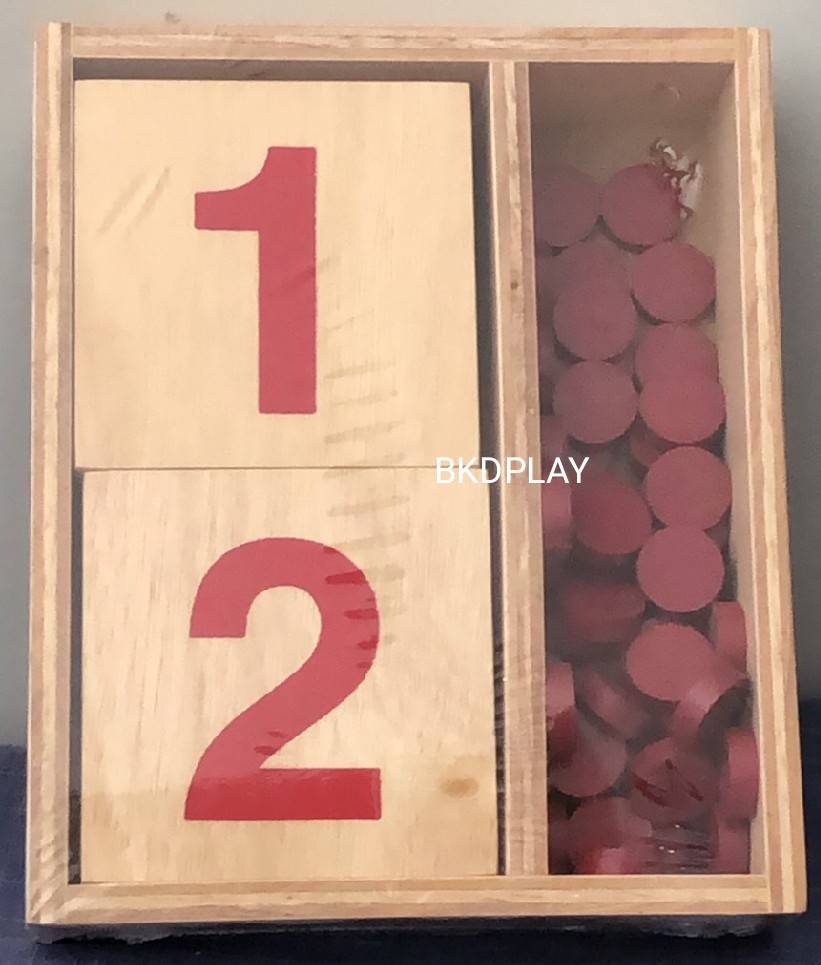 แผ่นไม้ตัวเลข 1-10 พร้อมแผ่นจำนวนนับ, ของเล่นไม้, ของเล่นเสริมพัฒนาการ, ของเล่นเด็ก, สื่อการสอนมอนเตสซอรี่ ,montessori, สื่อการสอนประถม