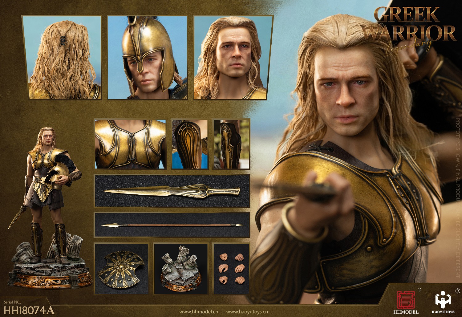 [สั่งจอง] HHMODEL & HAOYUTOYS 1/6 : Empire Legion- Greek legendary warrior