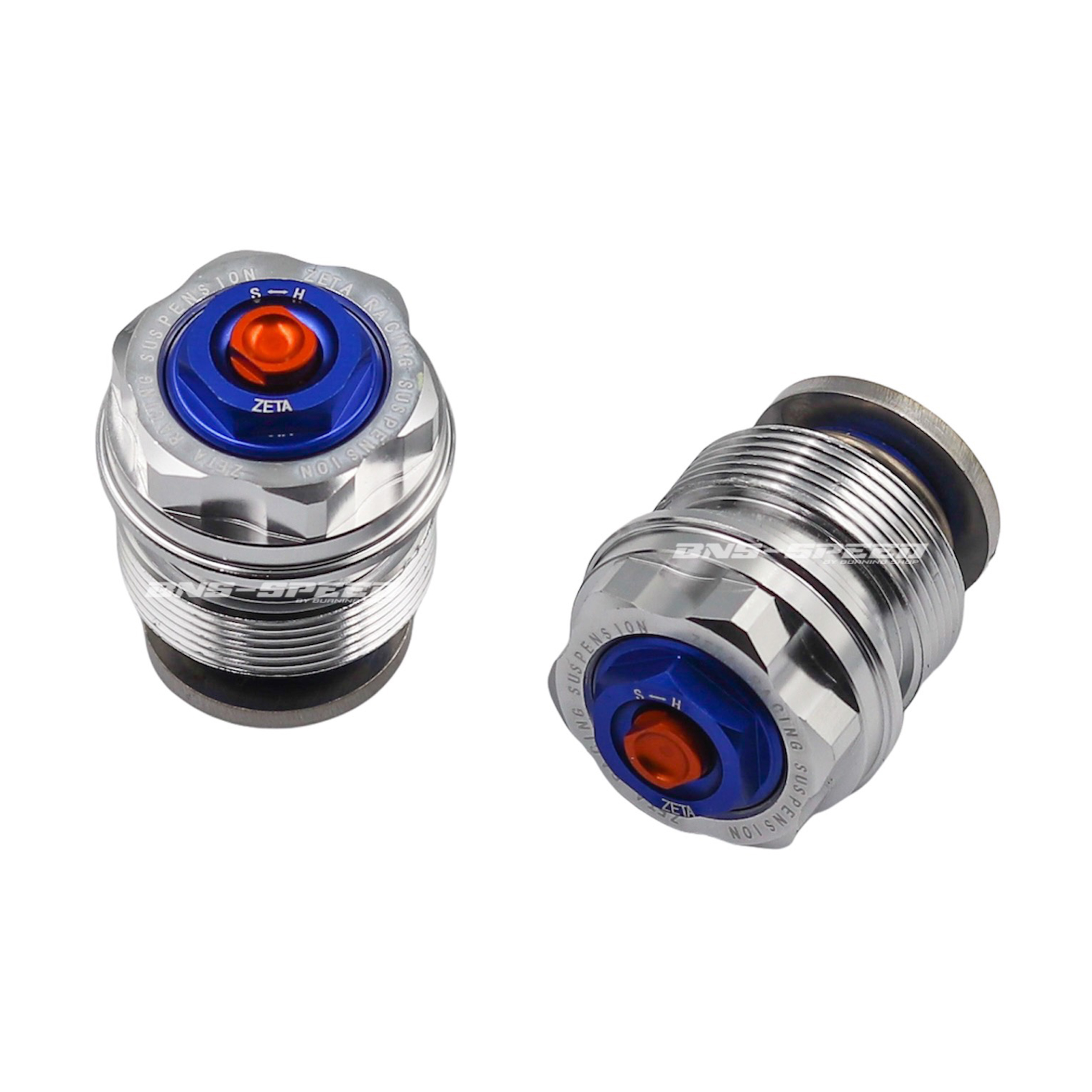 หัวปิดโช้คหน้า KLX230L/R (โช้คเดิม) สีน้ำเงิน