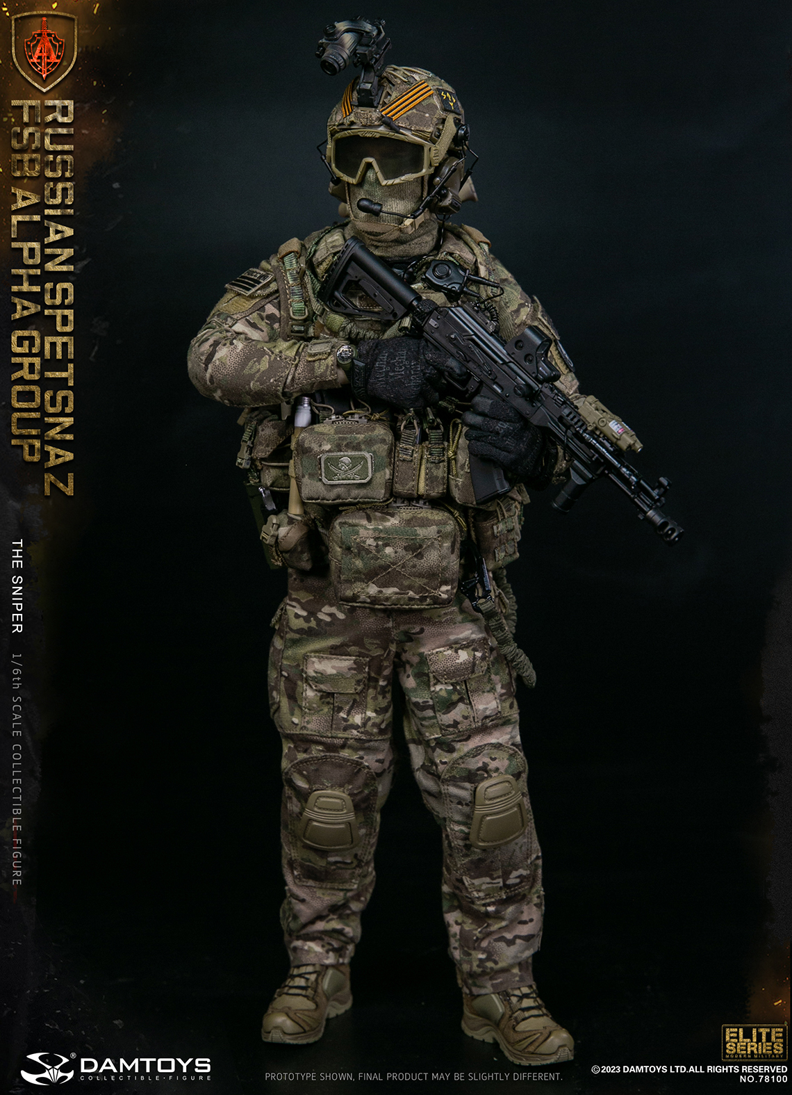 [พร้อมส่ง]DAMTOYS 78100 1/6 : RUSSIAN SPETSNAZ FSB ALPHA GROUP SNIPER