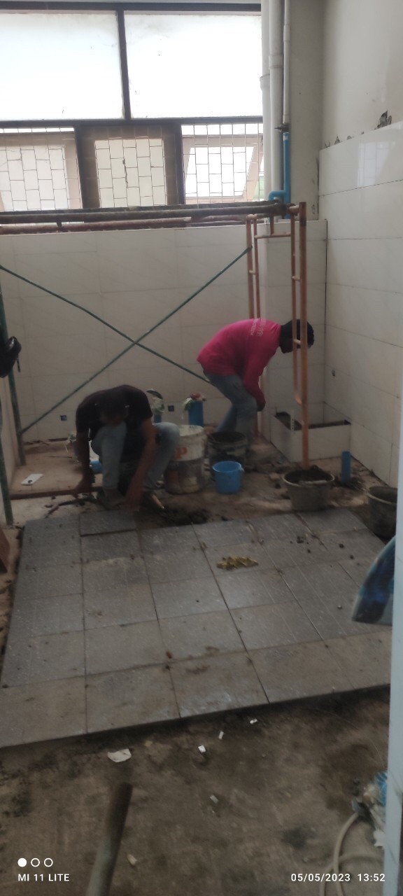 งานปรับปรุงห้องน้ำตึกกายวิภาค โรงพยาบาลศิริราช