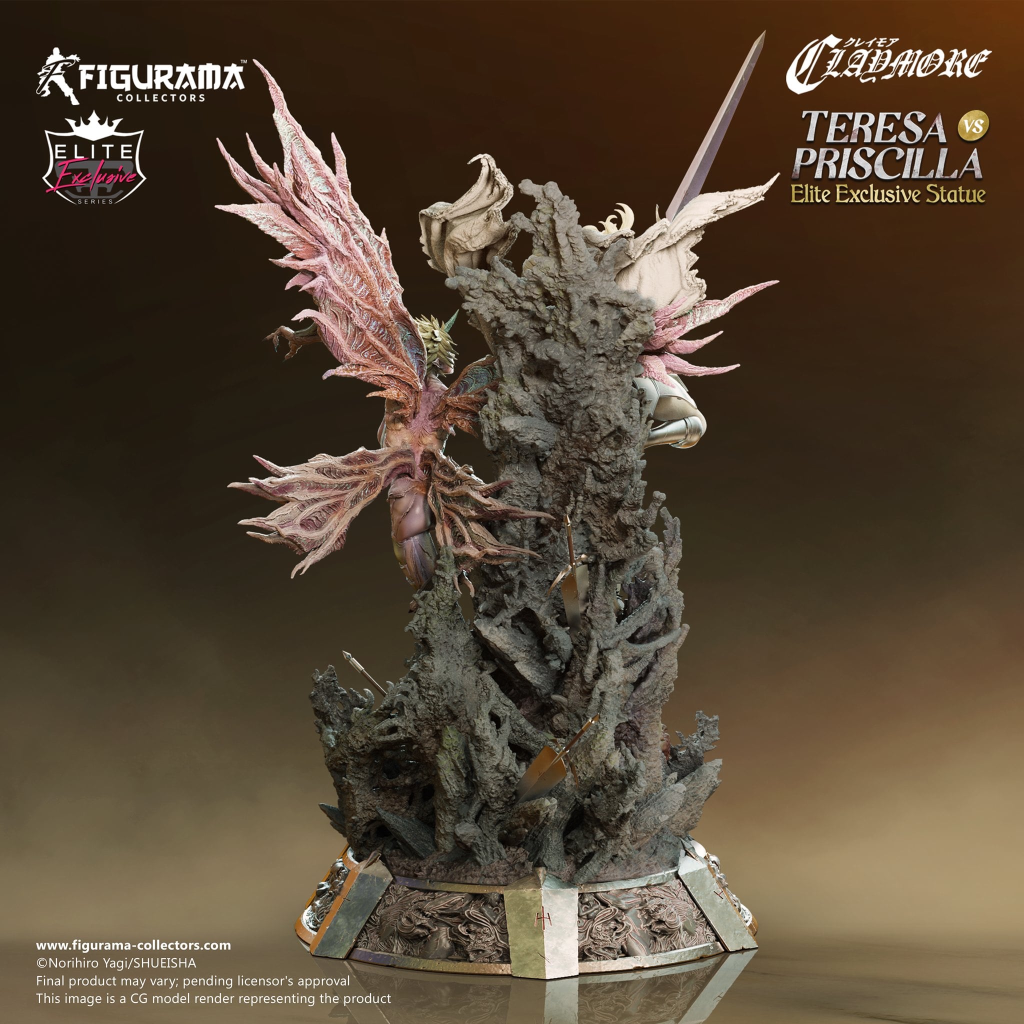 [สั่งจอง]Figurama Collectors : Elite Fandom Statue Teresa vs. Priscilla (Claymore)