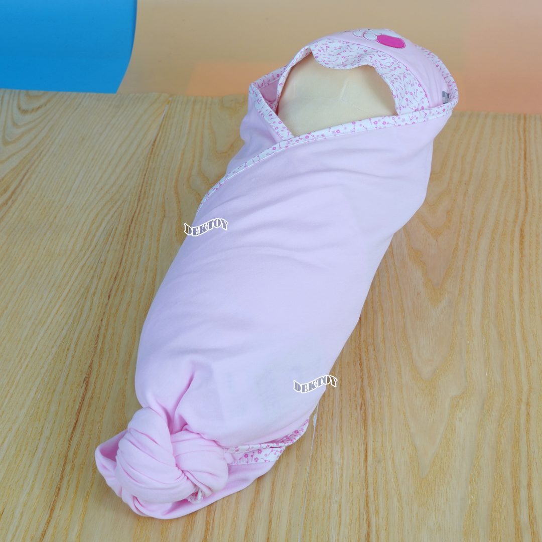 Tomtomjoyful ผ้าห่อตัวเด็กทารก แบบสำเร็จรูป ผ้านิ่ม ลื่น นุ่มสบาย Cotton 100% ไซส์ 70x70 ซม.