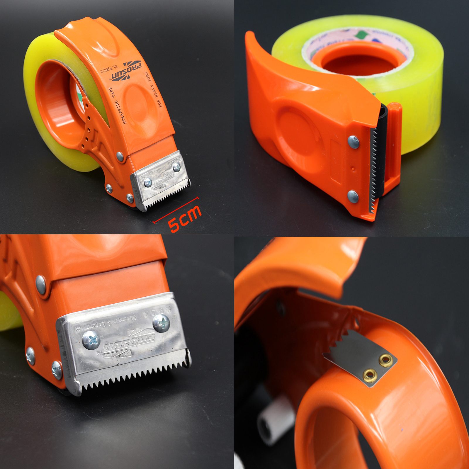 ที่ตัดเทปเหล็กเคลือบ อย่างหนา หน้ากว้าง 5cm น้ำหนักเบา รูดลื่น ตัดง่าย คุ้มค่าคุ้มราคา