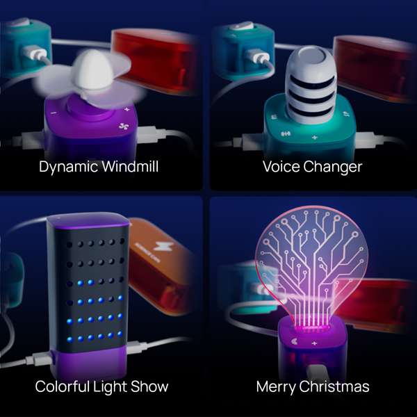 Block Circuit Super Kit วงจรอิเล็กทรอนิกส์ เกมกระดาน, ของเล่นเสริมพัฒนาการ, ของเล่นเด็กอนุบาล, สื่อการสอนเด็กอนุบาล พร้อมส่งในไทย