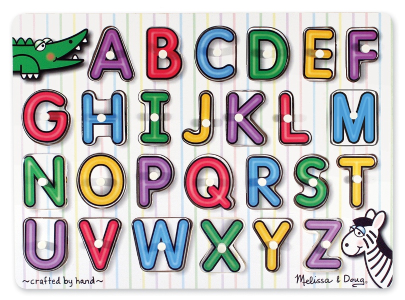 พัซเซิล A-Z ส่งเสริมพัฒนาการทางความคิด มือกับสมอง See-inside Peg Puzzles - Alphabetรุ่น 3272 Melissa&Doug, ของเล่นเสริมพัฒนาการ,ของเล่น