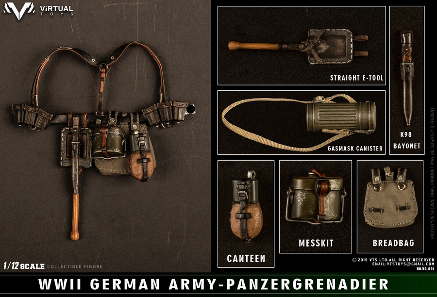 [สั่งจอง]VTS TOYS VG001 1/12 POCKET ELITE SERIES WWII German Army - Panzergrgrenadier