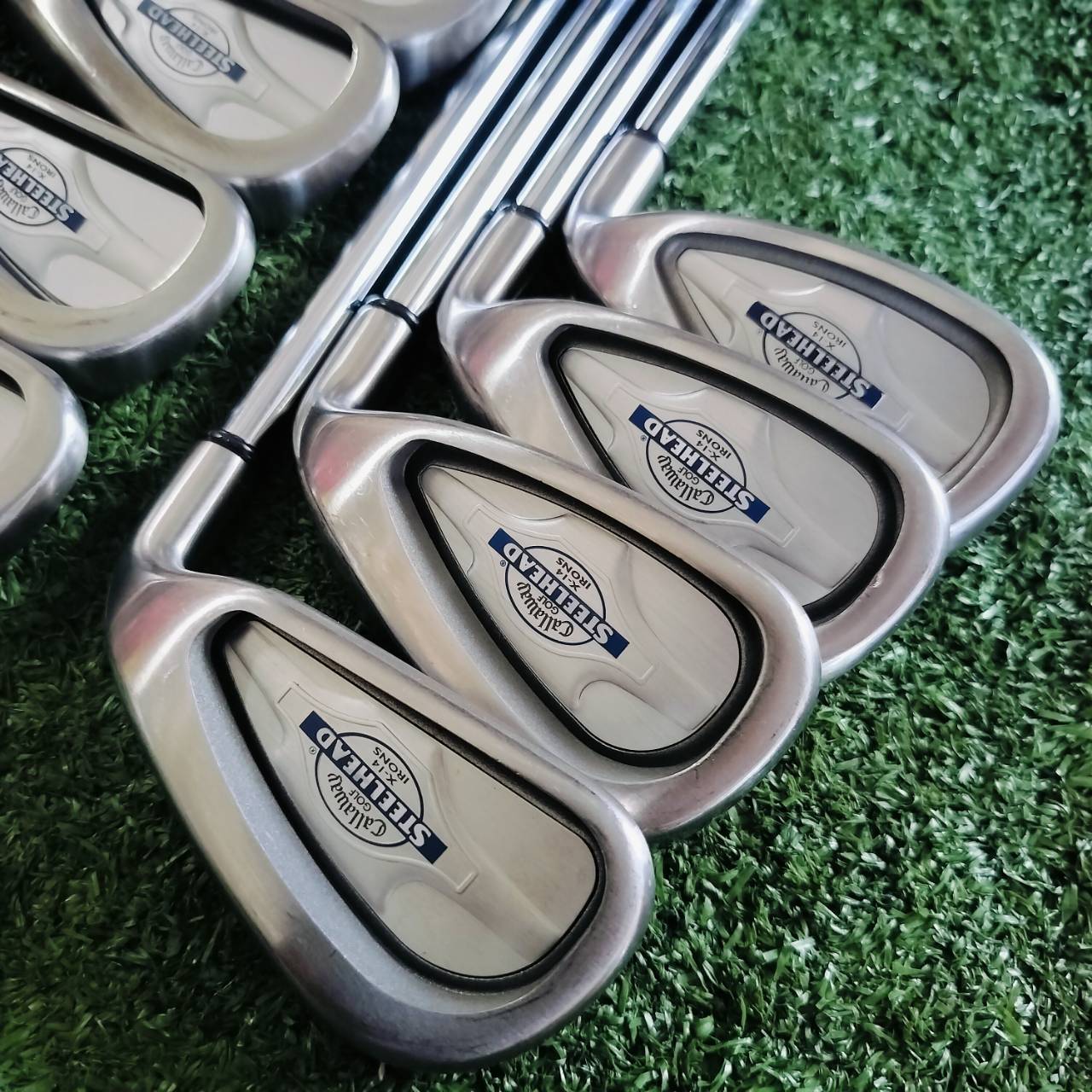 ชุดเหล็ก CALLAWAY STEELHEAD X-14 มีเหล็ก 3 4 5 6 7 8 9 PW สภาพสวยนางฟ้า สุดยอดก้านเจาะทะลุผ่าแฉกสวยจัดๆเลยค่ะ ไม้กอล์ฟพรีเมี่ยมมือสอง ของแท้ By NakaraLuxurious