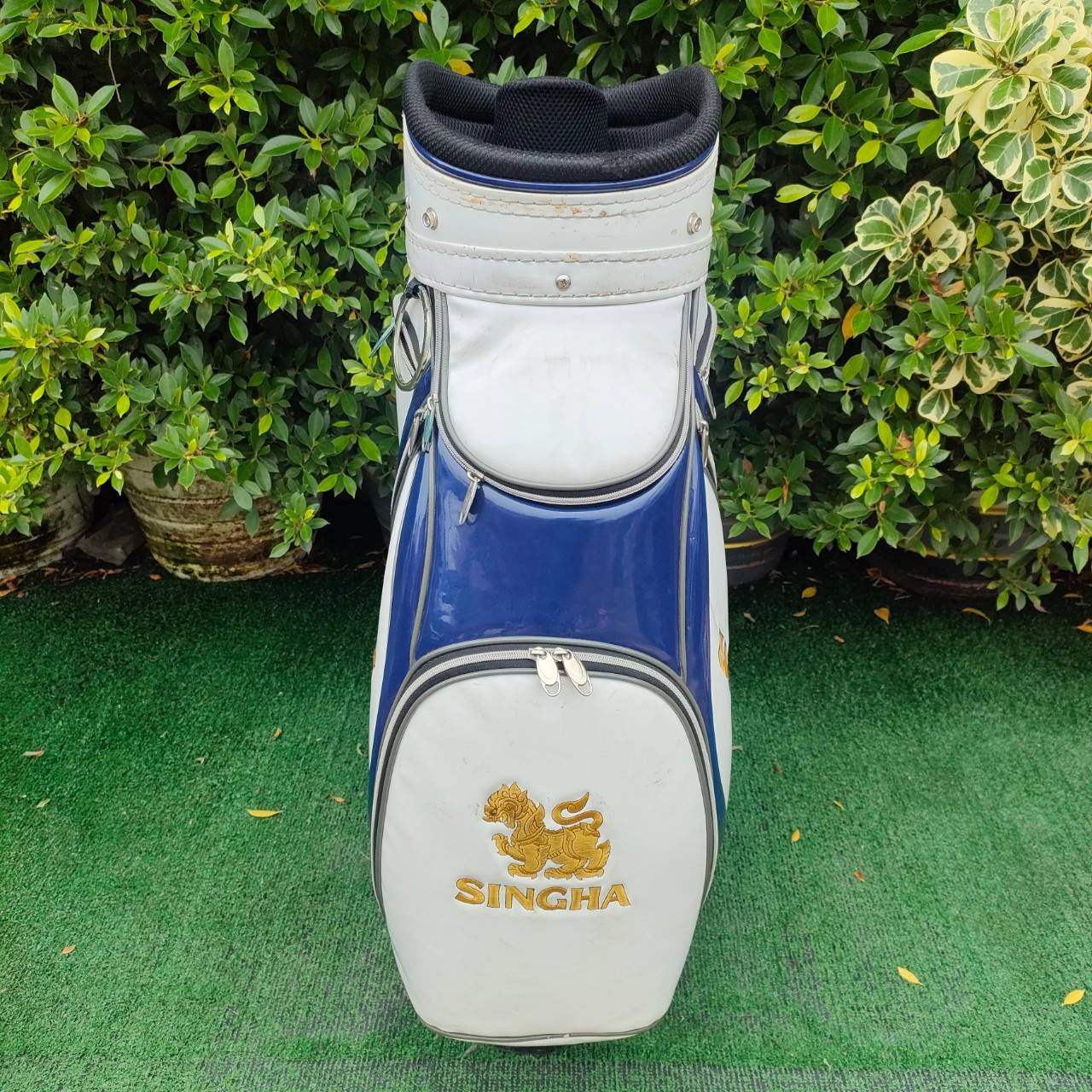 ถุงกอล์ฟ SINGHA หนังเเก้ว มือสอง ถุง TOUR ใบใหญ่ สภาพพร้อมใช้ ไม้กอล์ฟมือสอง ของแท้ BY NakaraLuxurious
