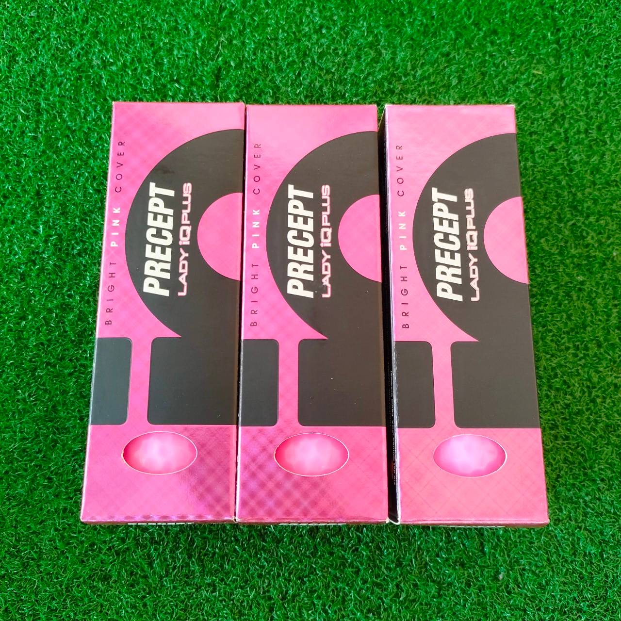 ลูกกอล์ฟ PRECEPT LADY IQPLUS ลูกใหม่ สีชมพูสวย คุณภาพดีมาก ขายเป็นหลอด หลอดละ 3 ลูกครับ