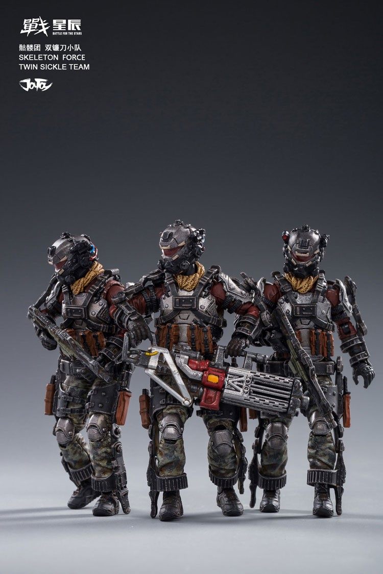 [สั่งจอง]JOYTOY JT0173 1/18 Skeleton Forces Double Sickle SQUAD + JT0265 Helan