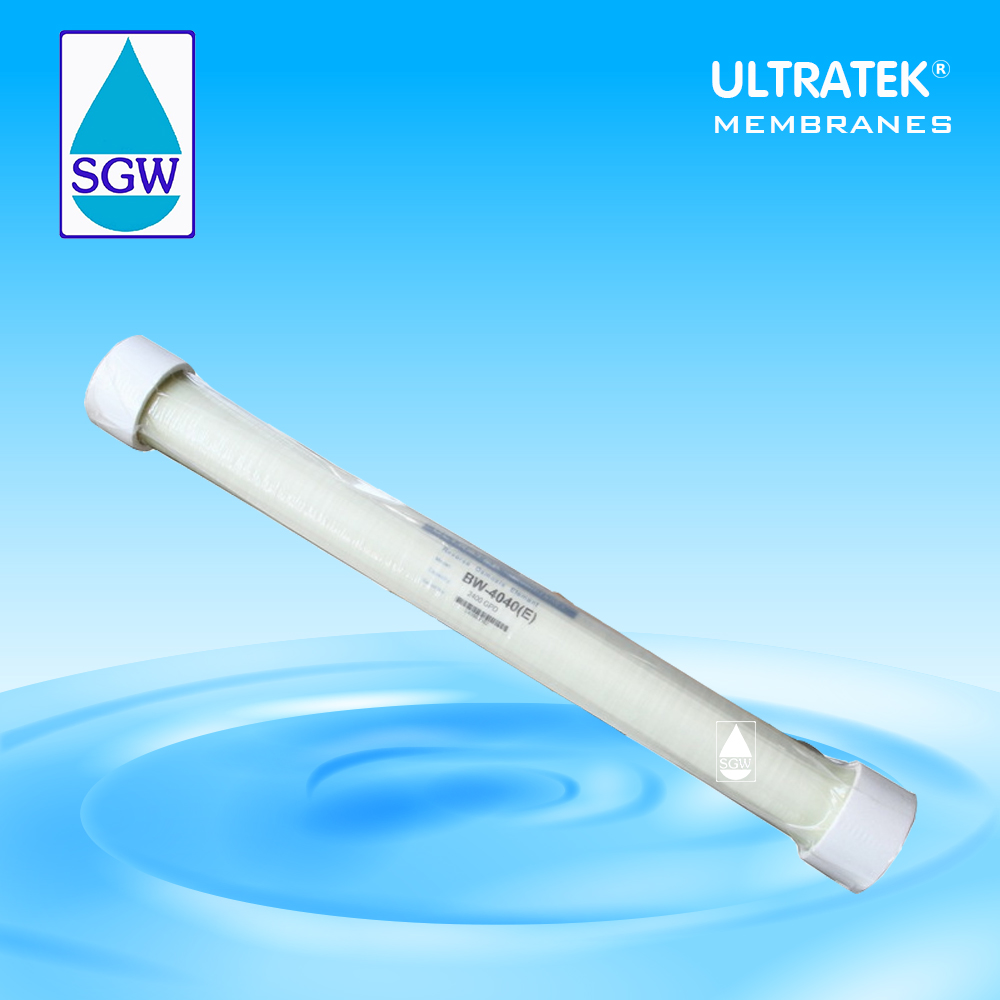 Ultratek BW-4040 (E) Industrial RO Membranes # ไส้กรองเมมเบรน สำหรับอุตสาหกรรม 2,400 แกลอนต่อวัน (GPD)