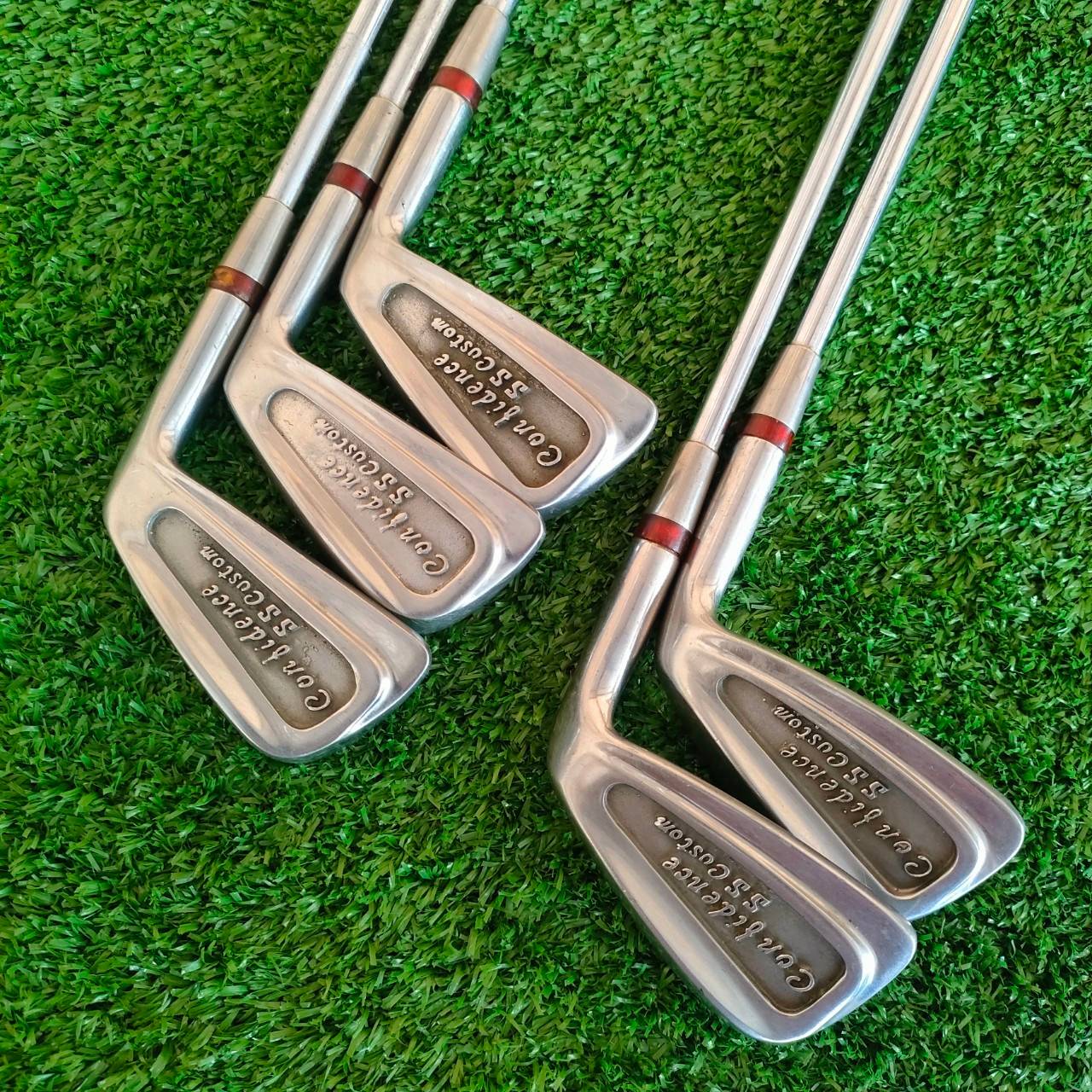 ชุดเหล็ก CONTIDENCE SS CUSTOM มีเหล็ก 4-9 ** ขาดเหล็ก 7 ** ก้าน NFIDE FLEX R ใบทรงตีง่าย สภาพเดิมทั้งชุด